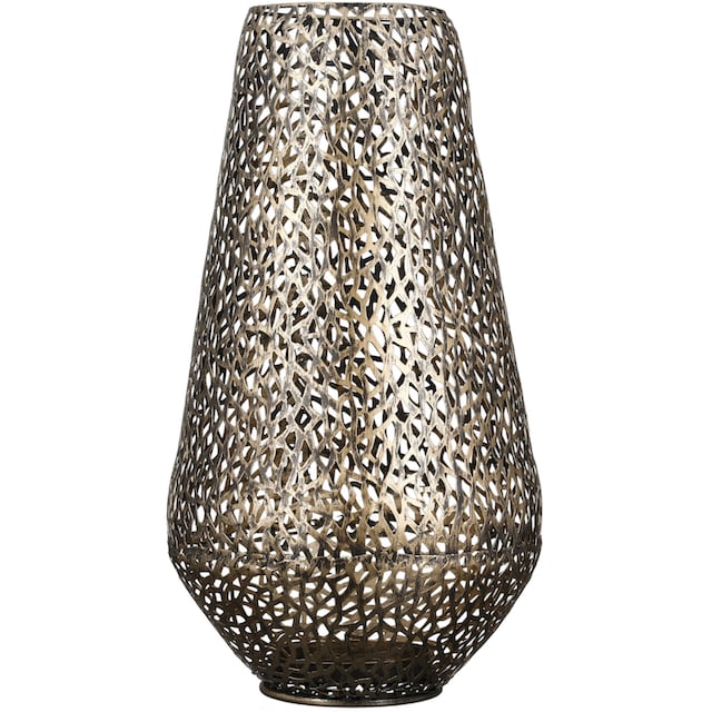 GILDE Windlicht »Purley, Weihnachtsdeko«, (1 St.), aus Metall mit runden  Lochstanzungen, Höhe ca. 46 cm kaufen online bei OTTO