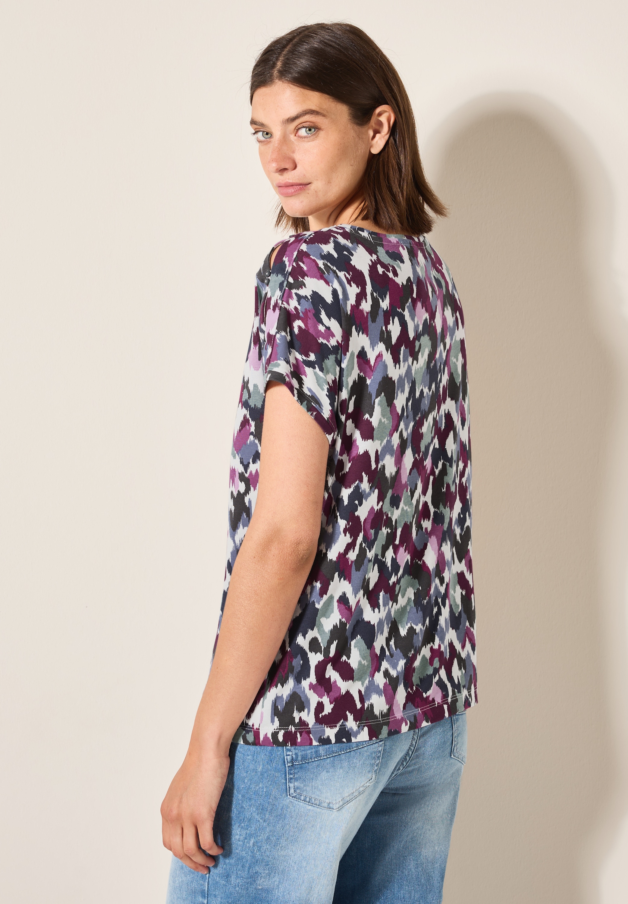 Cecil Kurzarmshirt, mit grafischem Muster