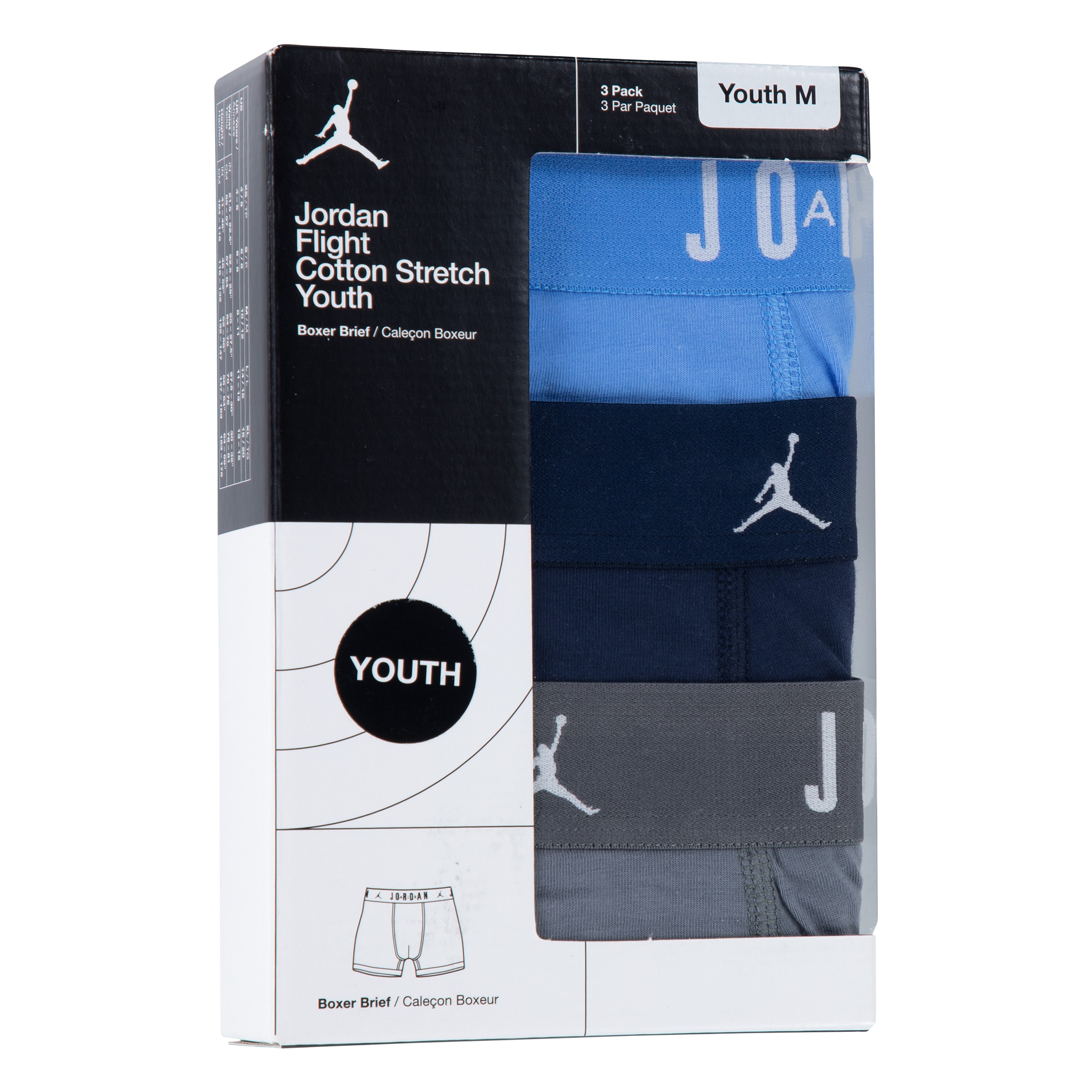 Jordan Boxershorts »JHB FLIGHT COTTON CORE 3PK BB für KIDS« 3 Stk. für Kinder und Jugendliche, im 3er-Pack, elastisches Material