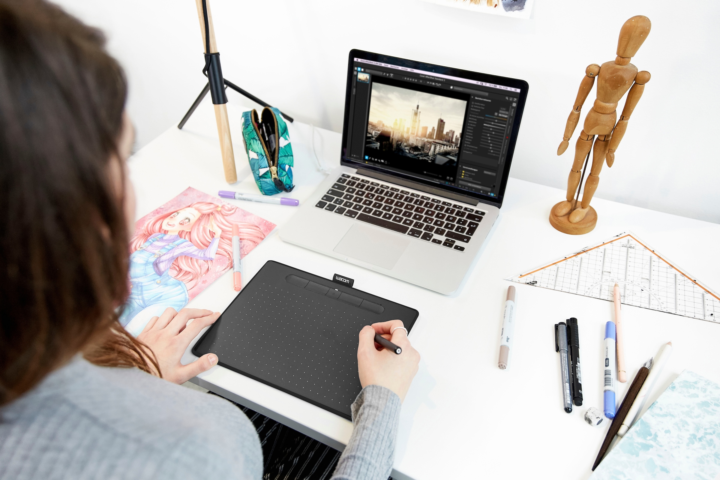 Wacom Eingabestift »Intuos S Bluetooth Black«