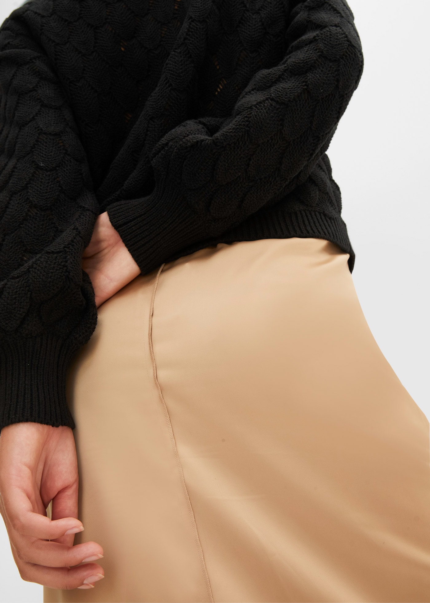 bonprix Ajourpullover »Ajour-Pullover« aus Polyacryl, lässige Passform