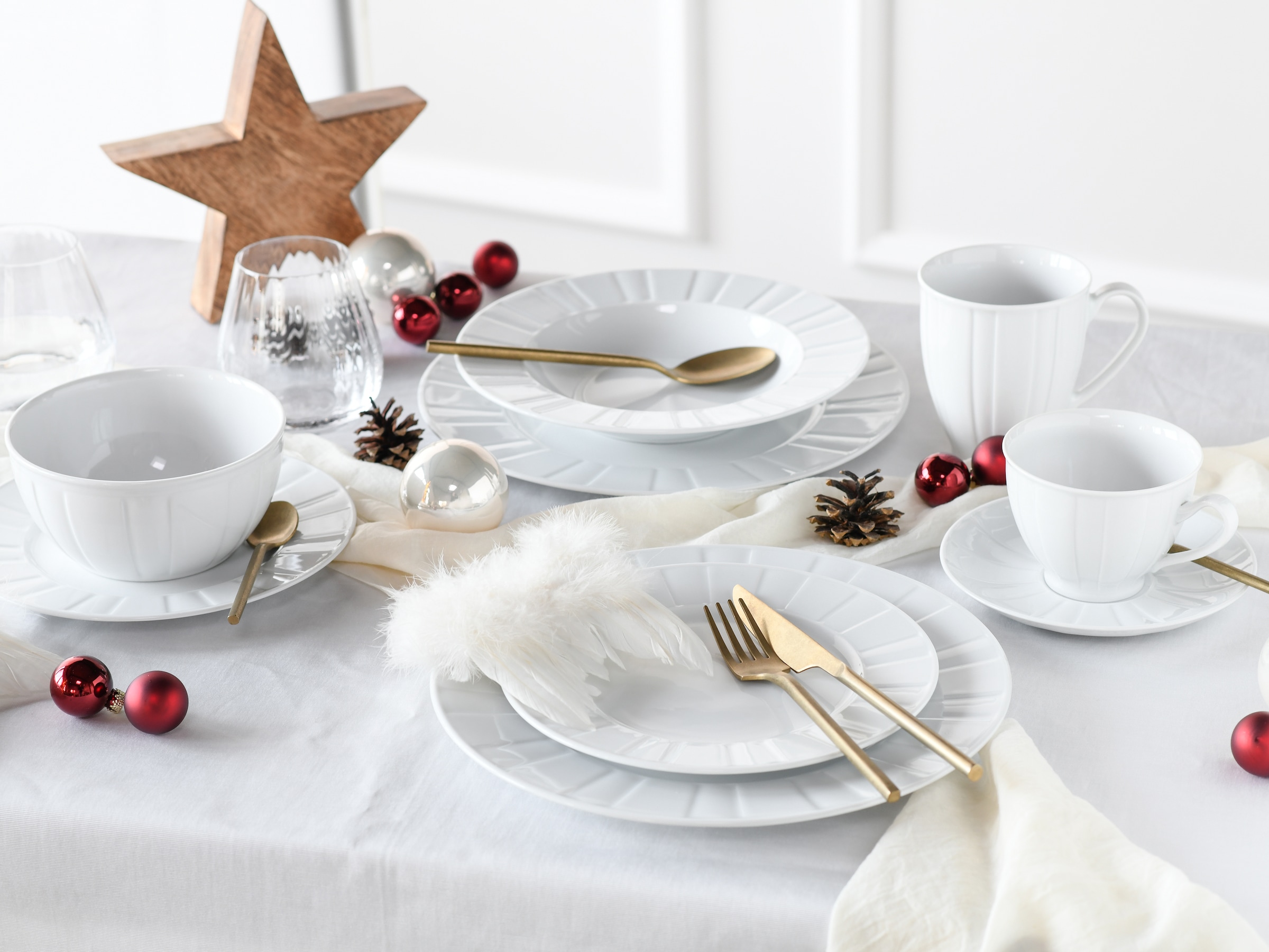 CreaTable Kaffeeservice »Barcelona«, (Set, 18 tlg.), klassischer Manufakturstil