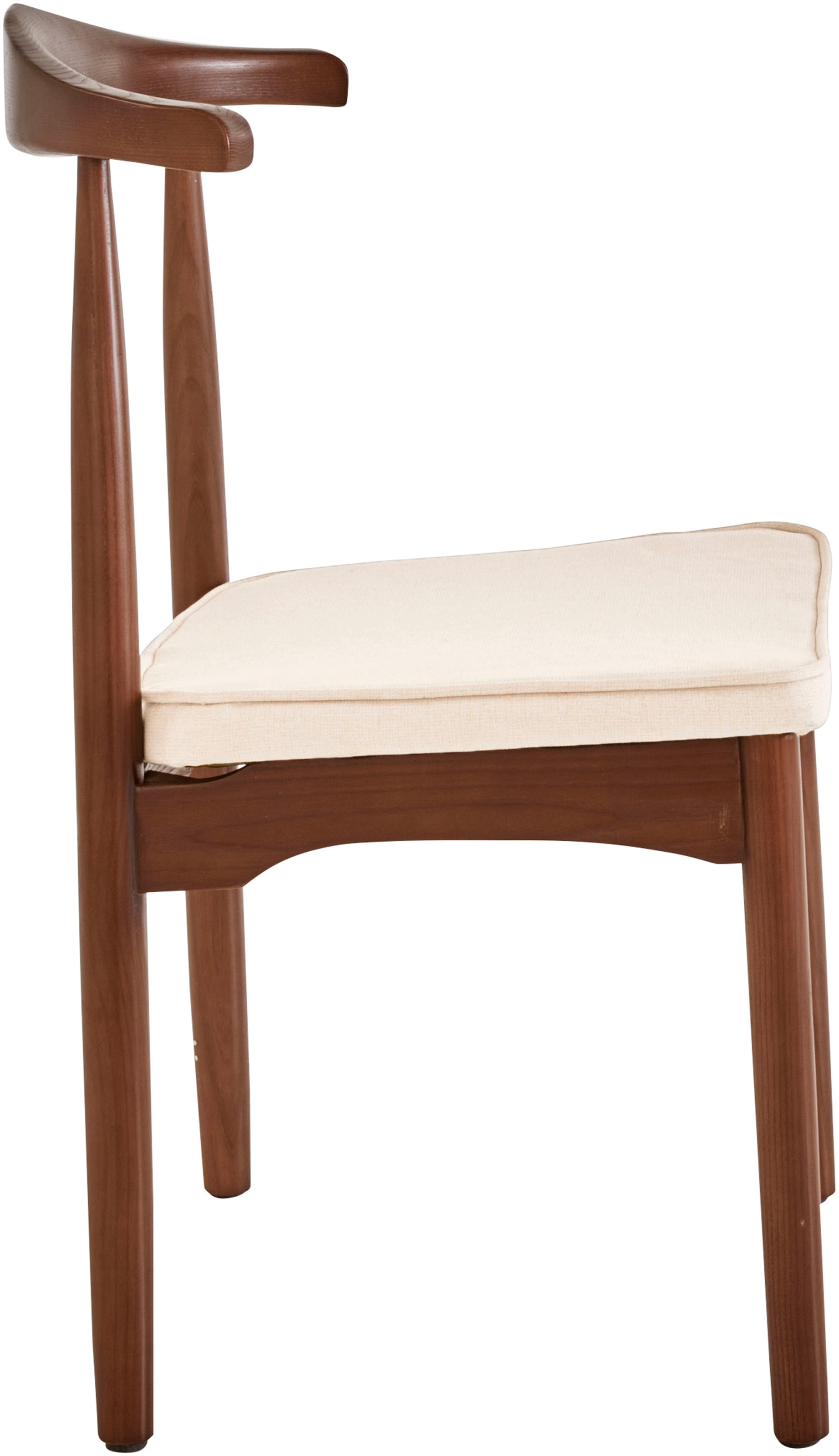 LeGer Home by Lena Gercke Esszimmerstuhl »Rianne«, (Set), 2 St., Gestellrahmen aus massivem Eschenholz, Sitzfläche mit Webstoffkissen