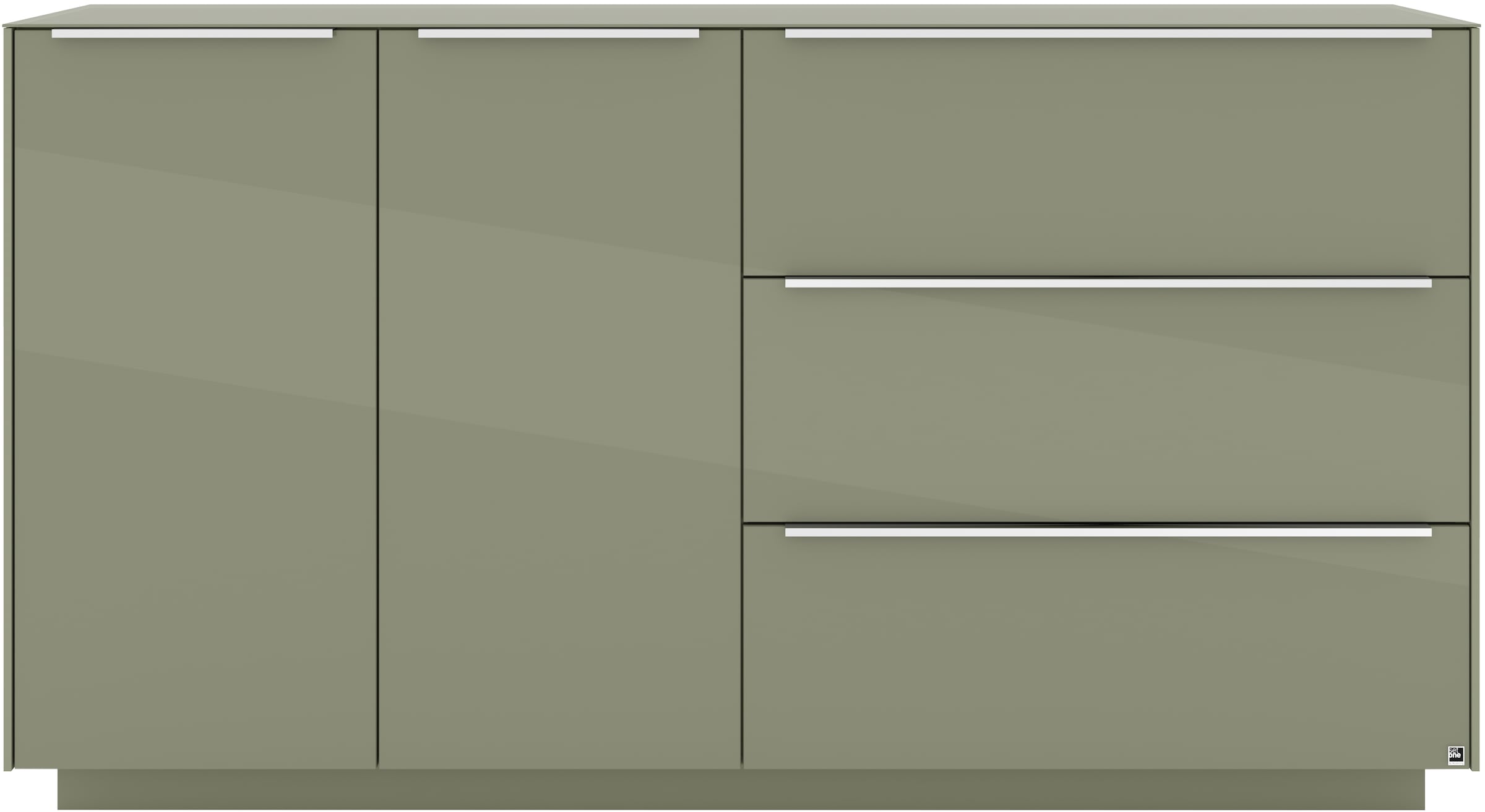 set one by Musterring Sideboard »Reno« 1 Stk. tlg. Mit Sockel in diversen Farben, 102 cm Höhe & Farbauswahl