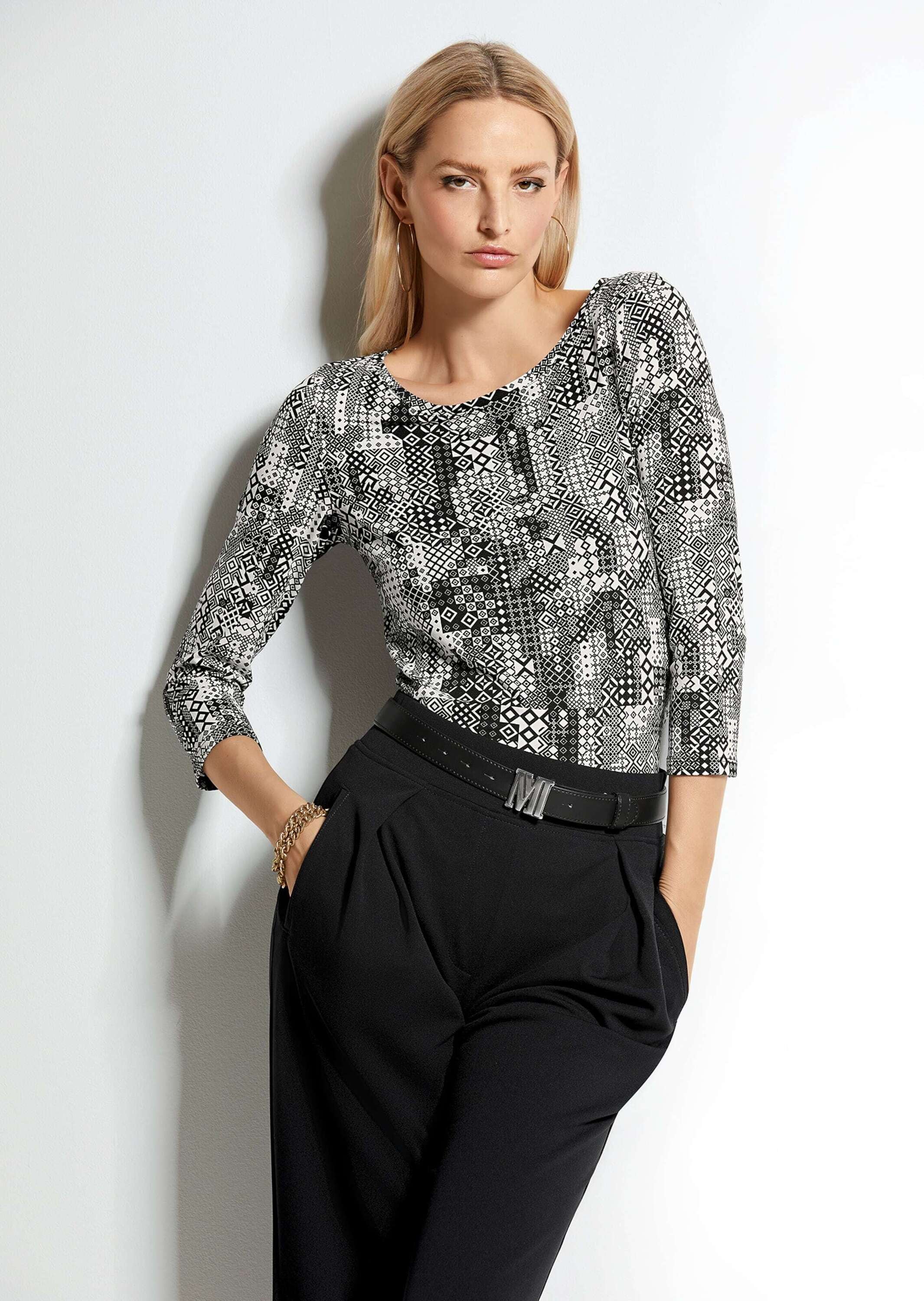 MADELEINE 3/4-Arm-Shirt »Shirt Rundhals-Shirt mit 3/4-Ärmeln«