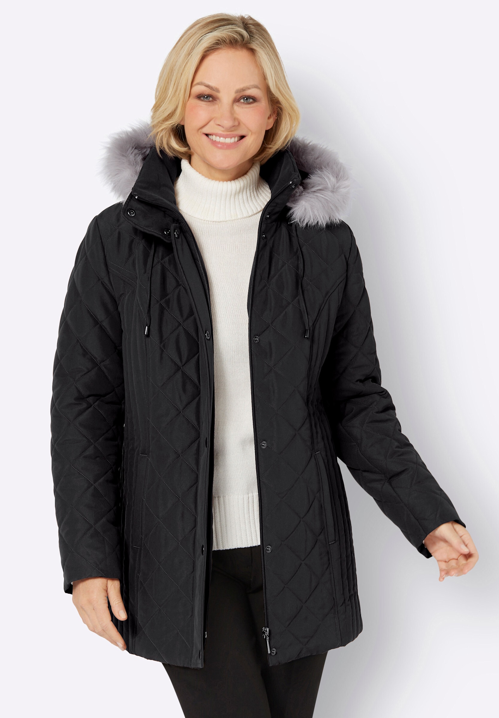 Sieh an! Steppjacke »Steppjacke Steppjacke mit abnehmbarer Kapuze« Abnehmbare Kapuze