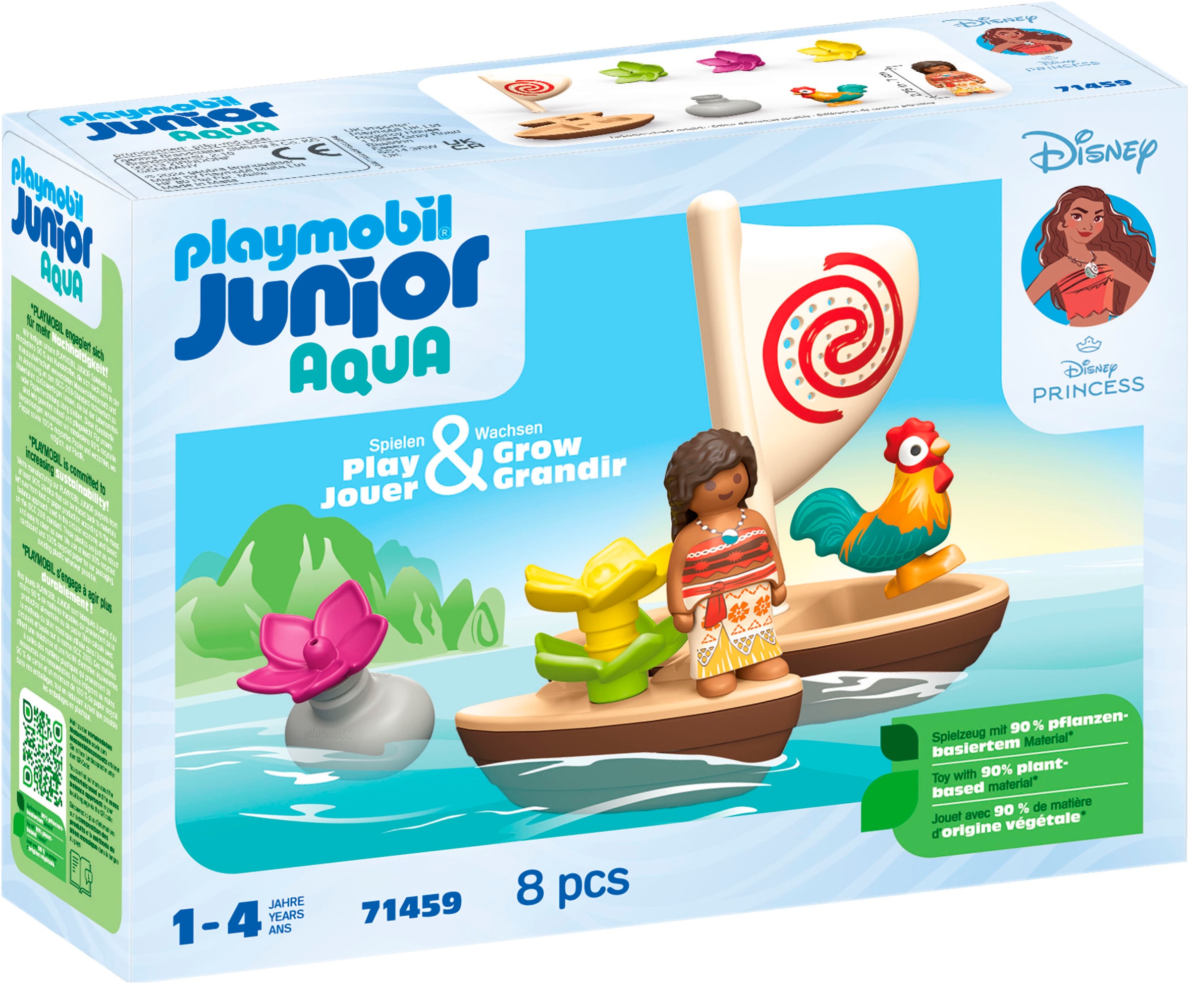 Playmobil® Konstruktions-Spielset »Vaiana Katamaran (71459), JUNIOR & Disney«, (8 St.), Made in Europe