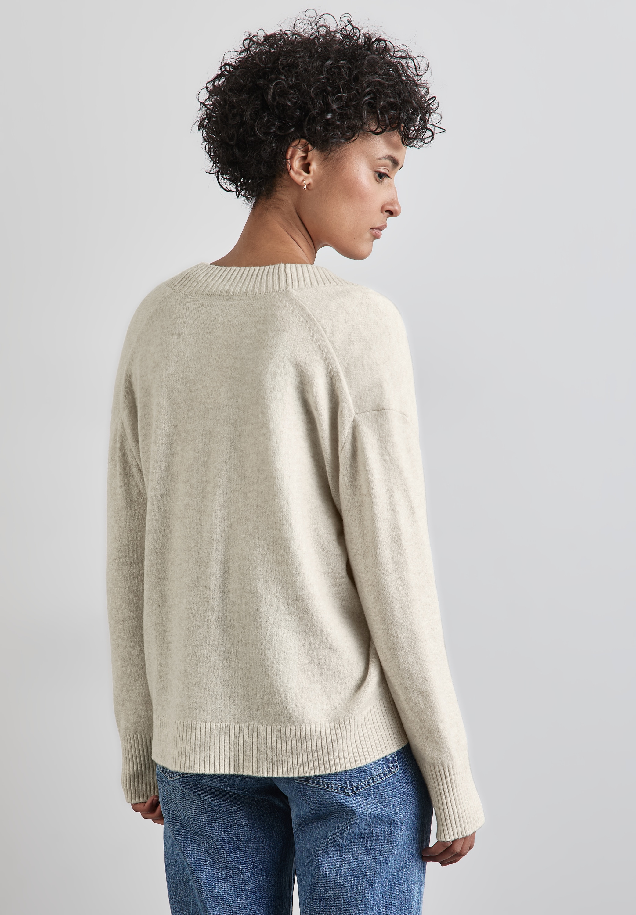 STREET ONE Strickjacke, in melierter Optik
