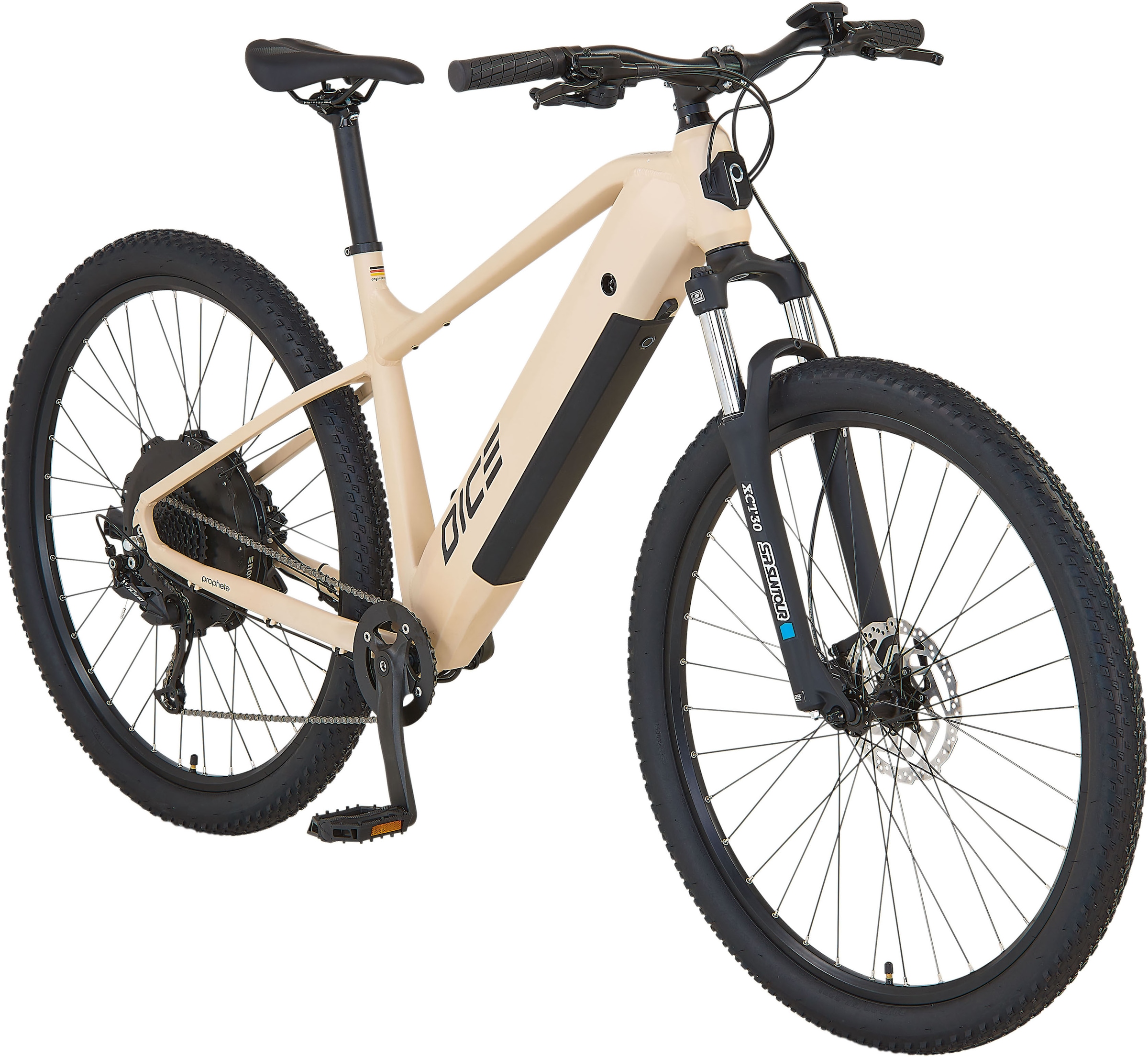 Prophete »Dice 2.0« 9 Gang Shimano Alivio Schaltwerk Kettenschaltung Heckmotor 250 W Pedelec, Elektrofahrrad für Damen und Herren, MTB