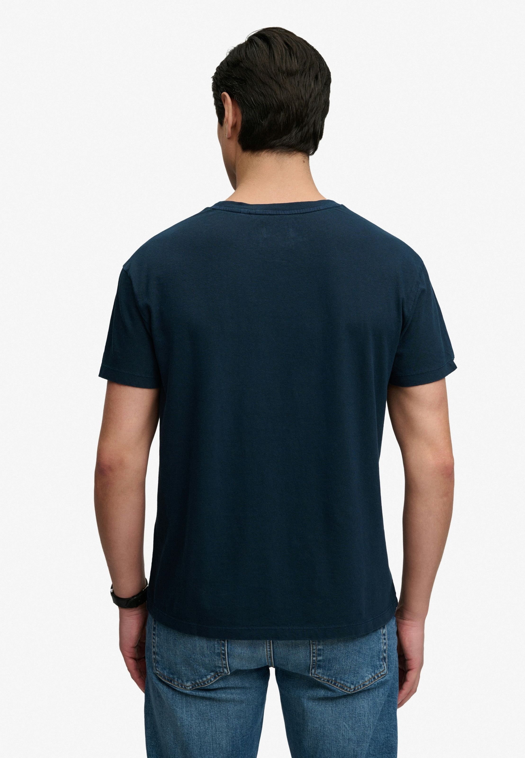 Superdry »COTTON CLASSIC LINEN PKT TEE« Baumwollmischung, relaxed fit aus luftig leichtem Baumwoll-Leinen-Mix