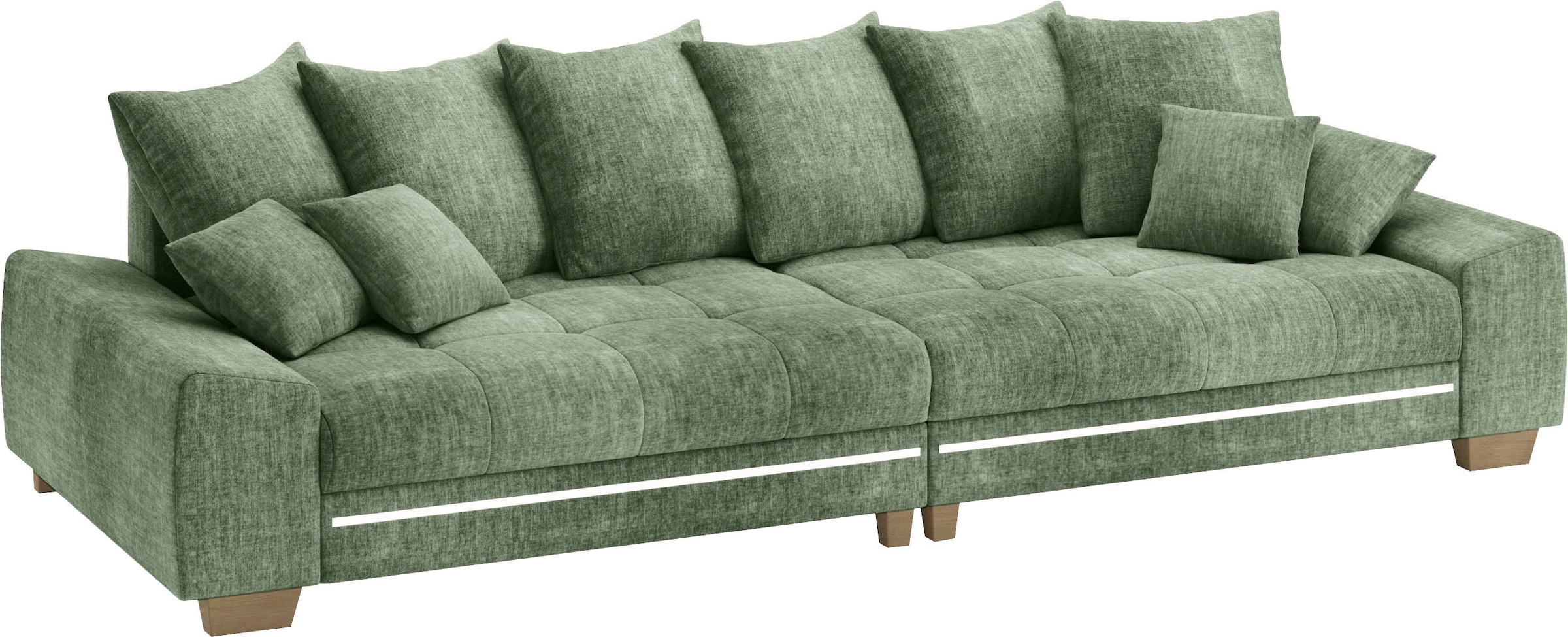 Mr. Couch Big-Sofa »Nikita II«, mit RGB-LED Beleuchtung, Kaltschaumpolsterung bis 140 kg belastbar
