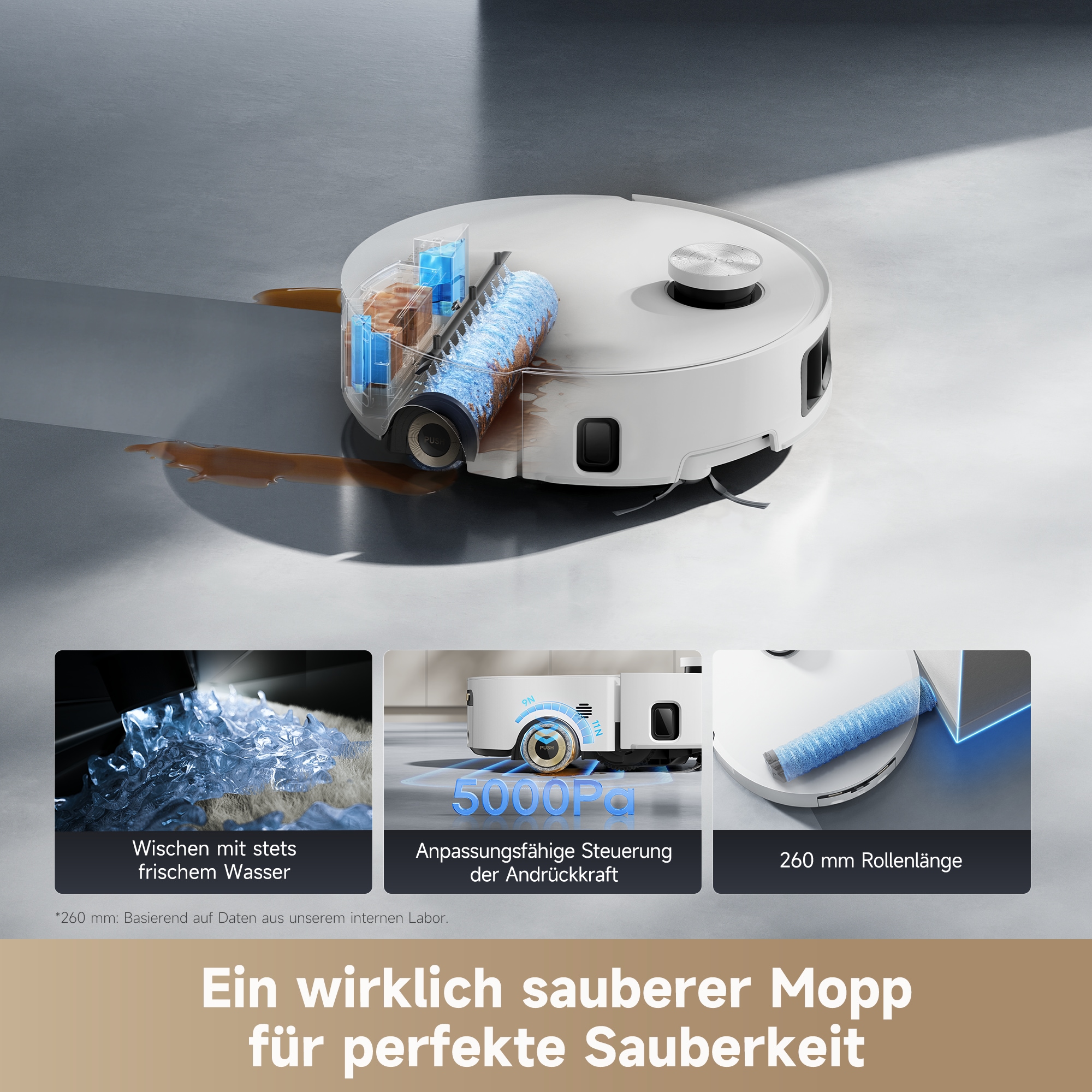 Dreame Saugroboter »mit Wischfunktion Aqua 10 Roller«