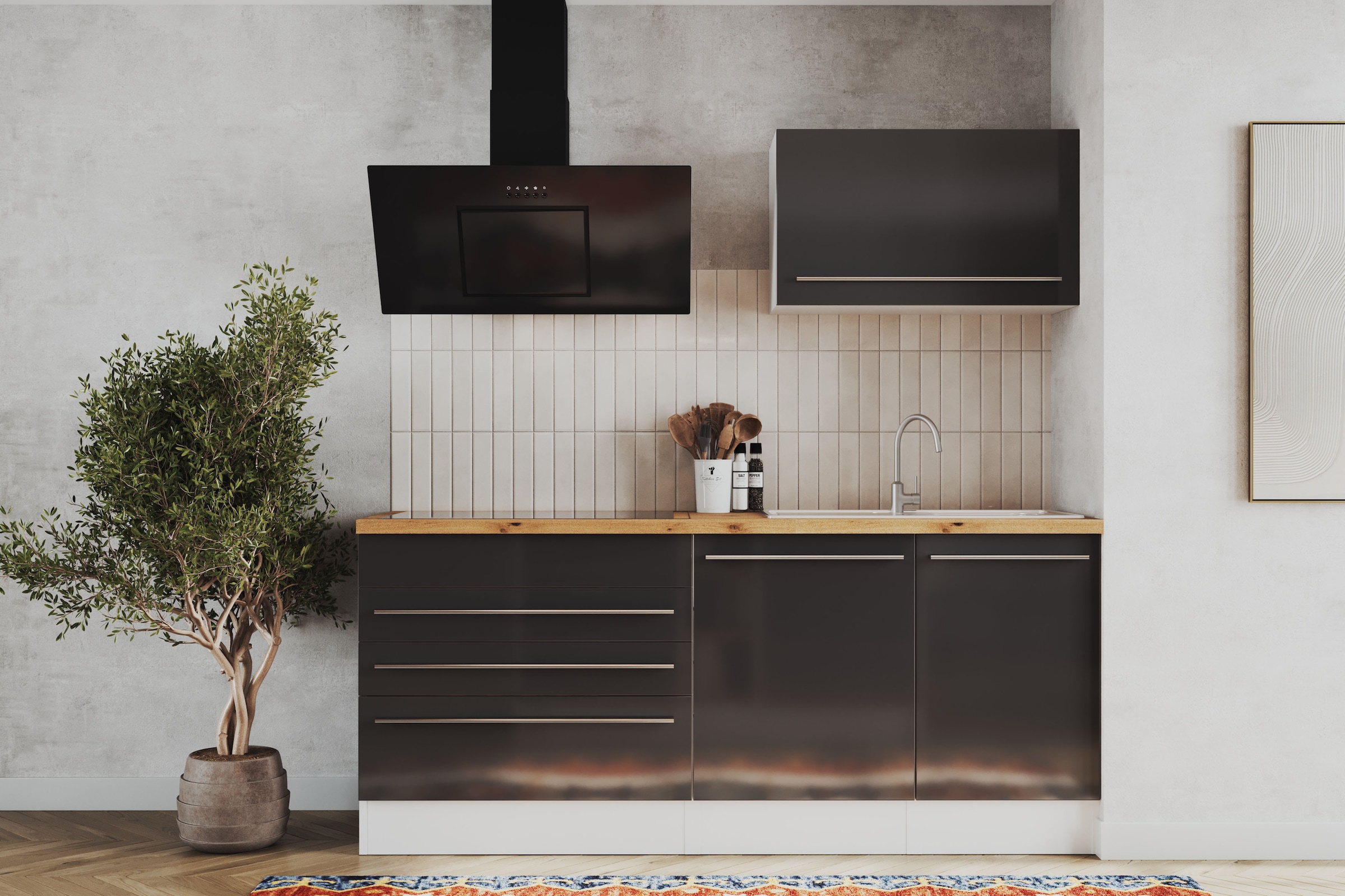 RESPEKTA Küchenzeile »Gabriel« Breite 320/150 cm mit Soft-Close in exklusiver Konfiguration für OTTO