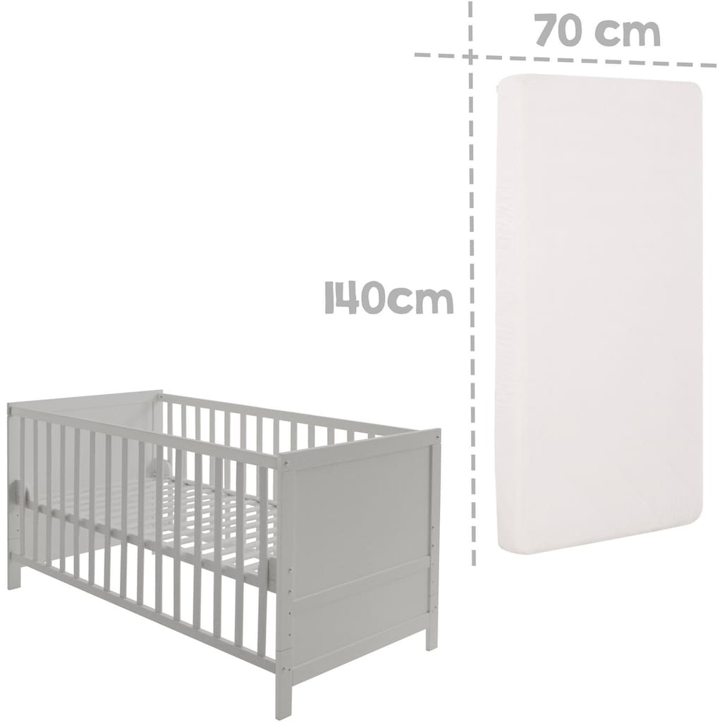 roba® Komplettbett »Sternenzauber, taupe«, (7 tlg.)