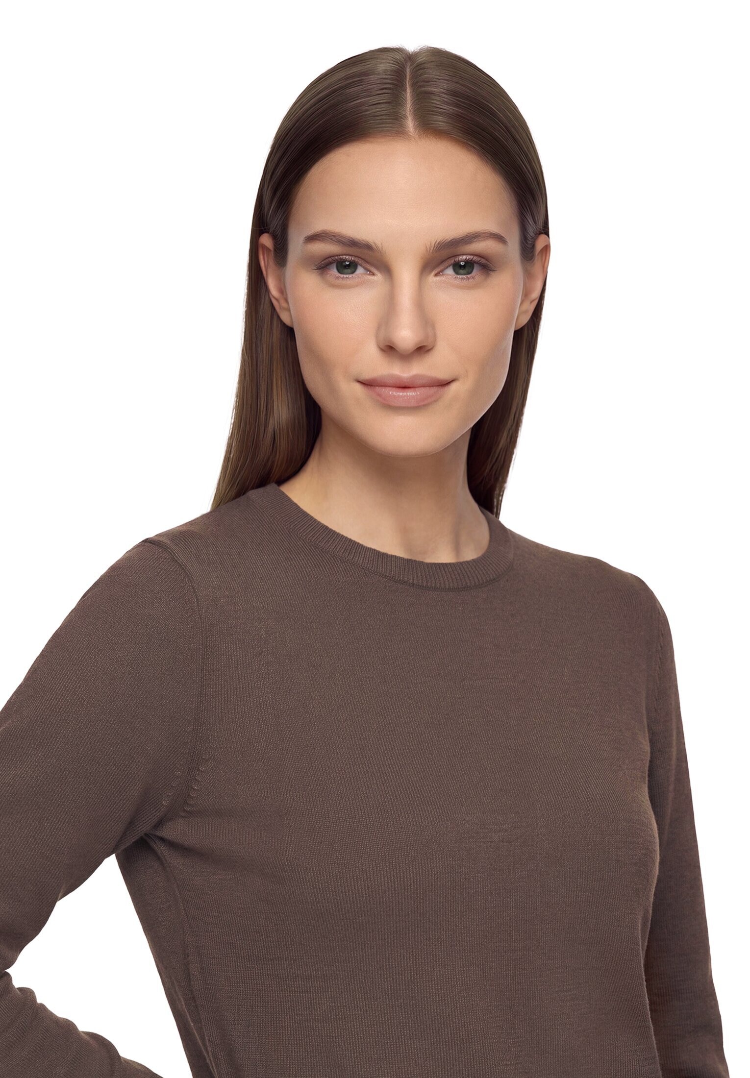 Betty Barclay Rundhalspullover »Basic-Strickpullover mit Rundhalsausschnitt«