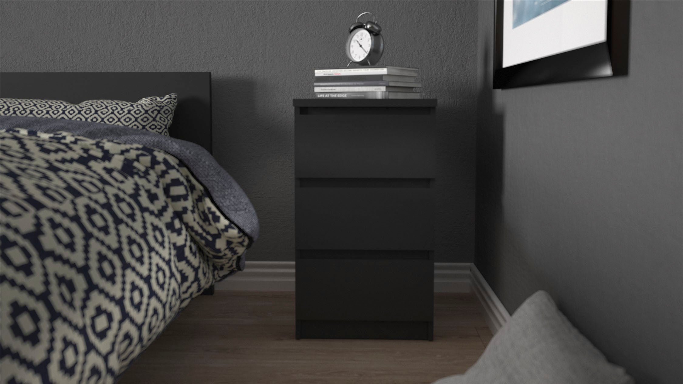INOSIGN Kommode »Naia«, Elegante und modernes Sideboard mit 3 geräumigenSchubladen