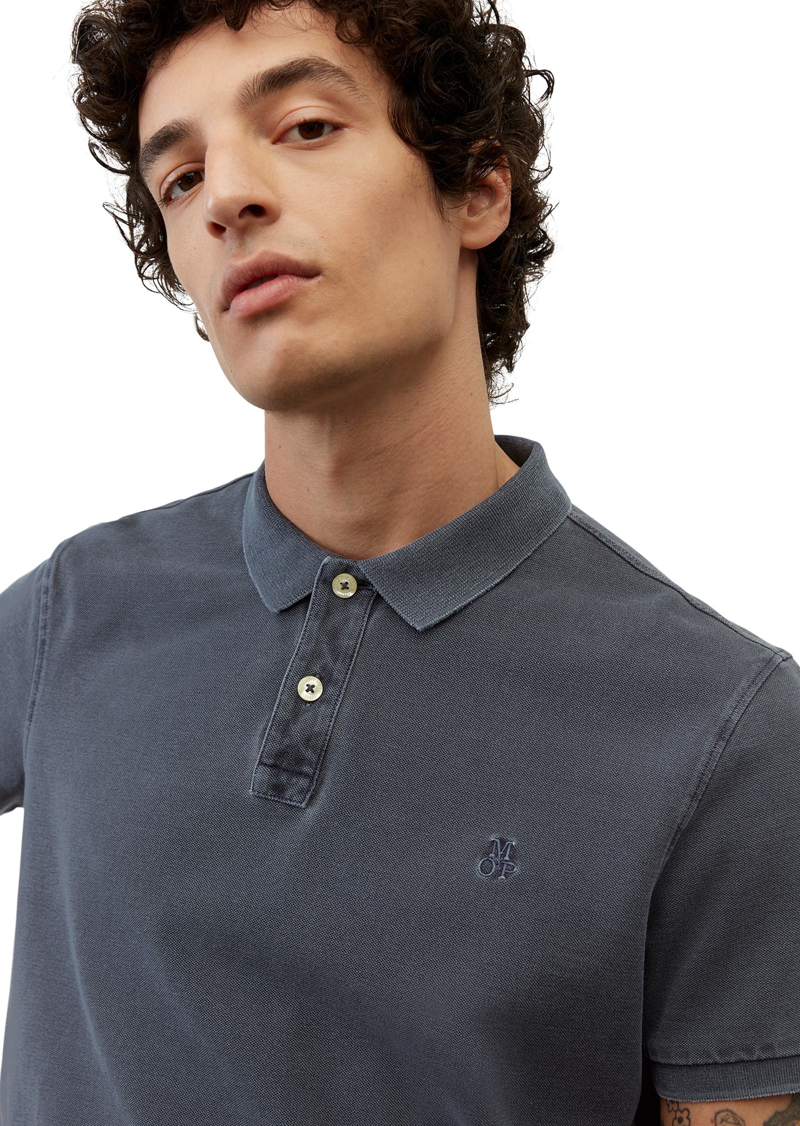Marc O'Polo Poloshirt mit dezenter Logostickerei