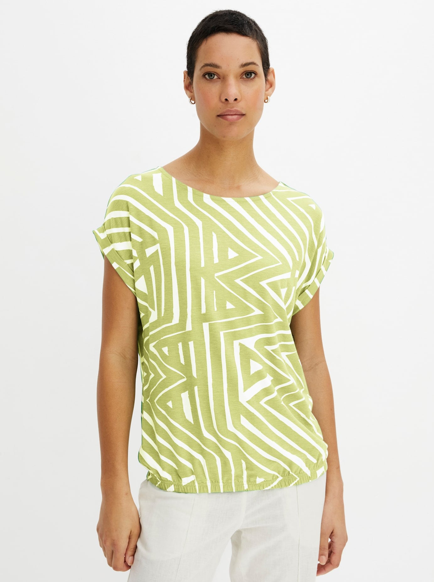 Inspirationen Kurzarmshirt »Viskose-Shirt« 1 tlg.