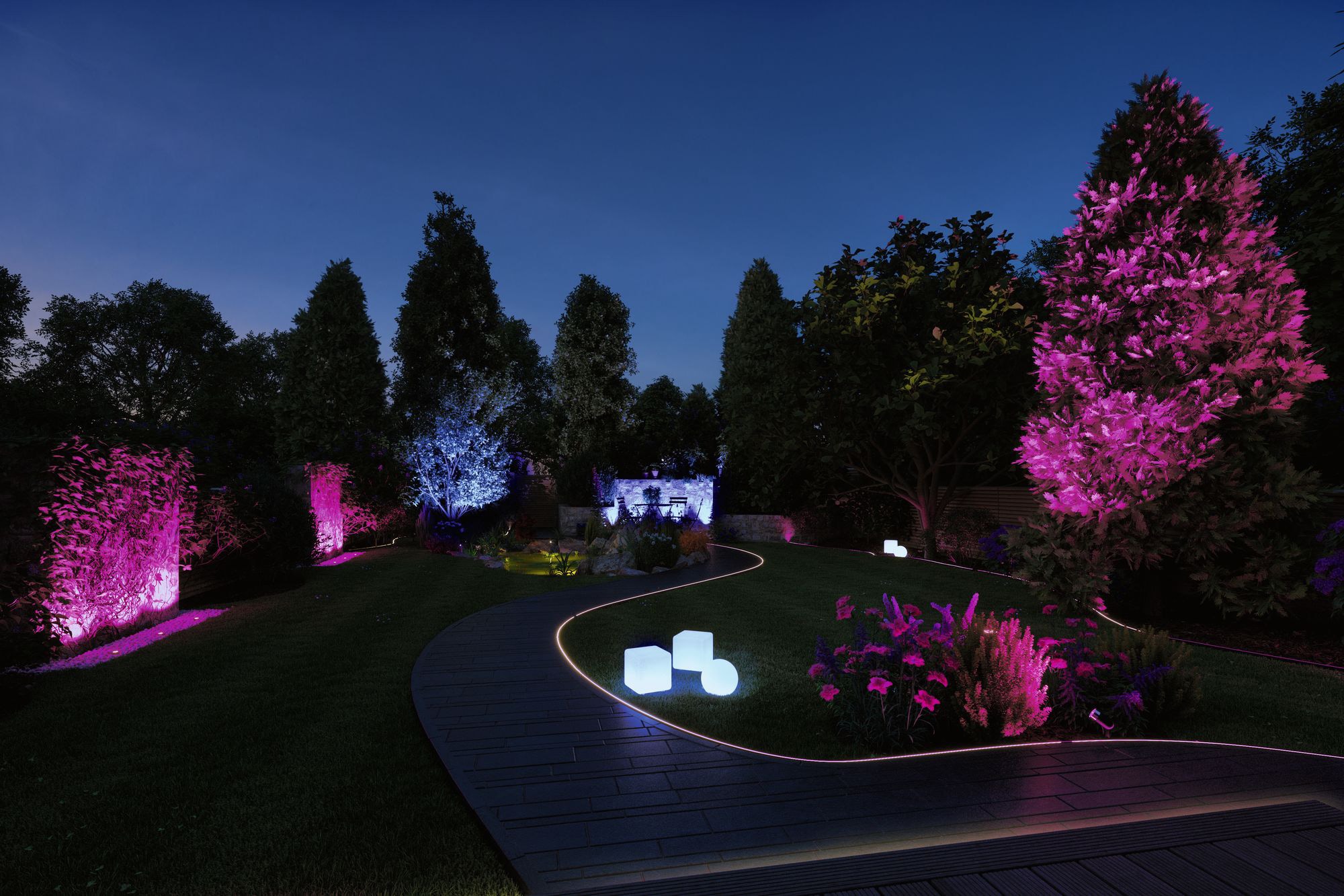 Paulmann LED Würfel »Plug & Shine« 1 Stk. Warmweiß IP67 RGBW 24V ZigBee