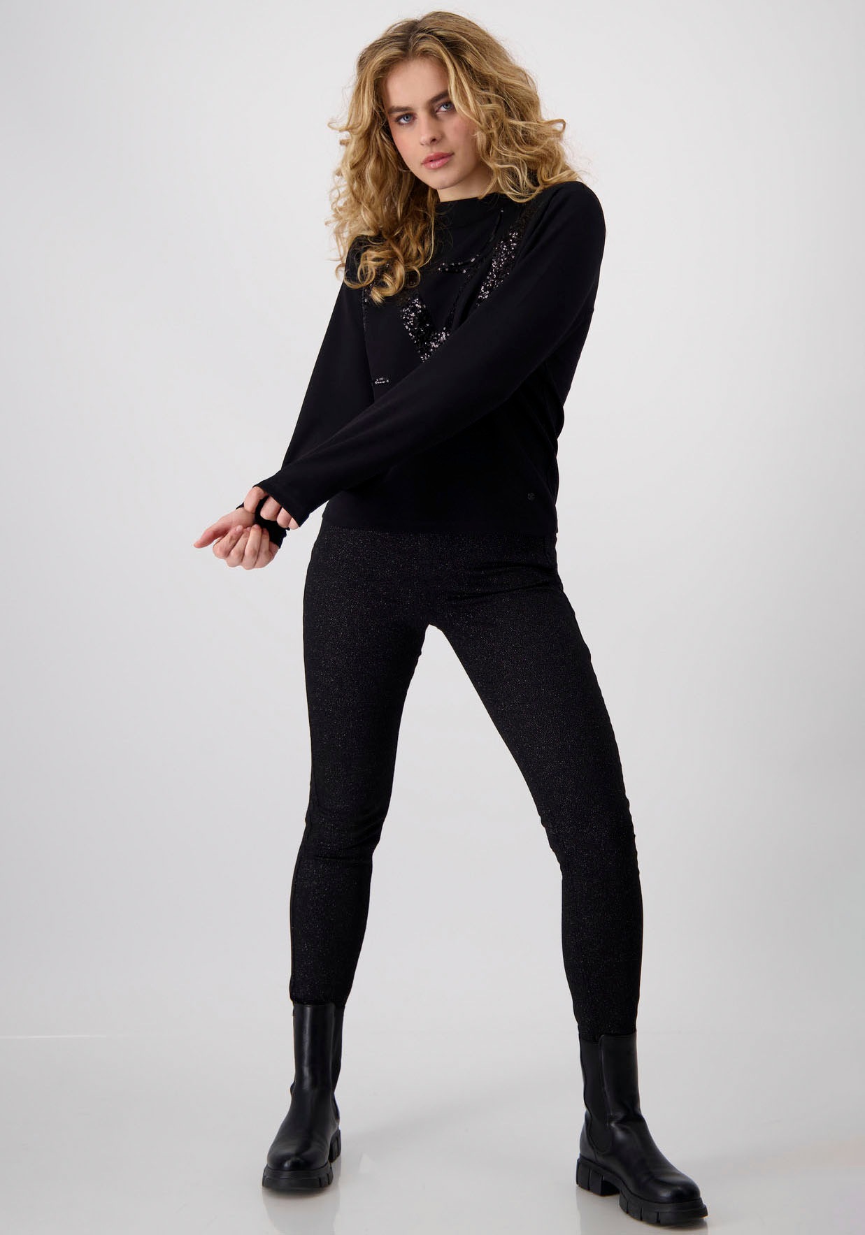 Monari Sweatshirt, mit Pailletten