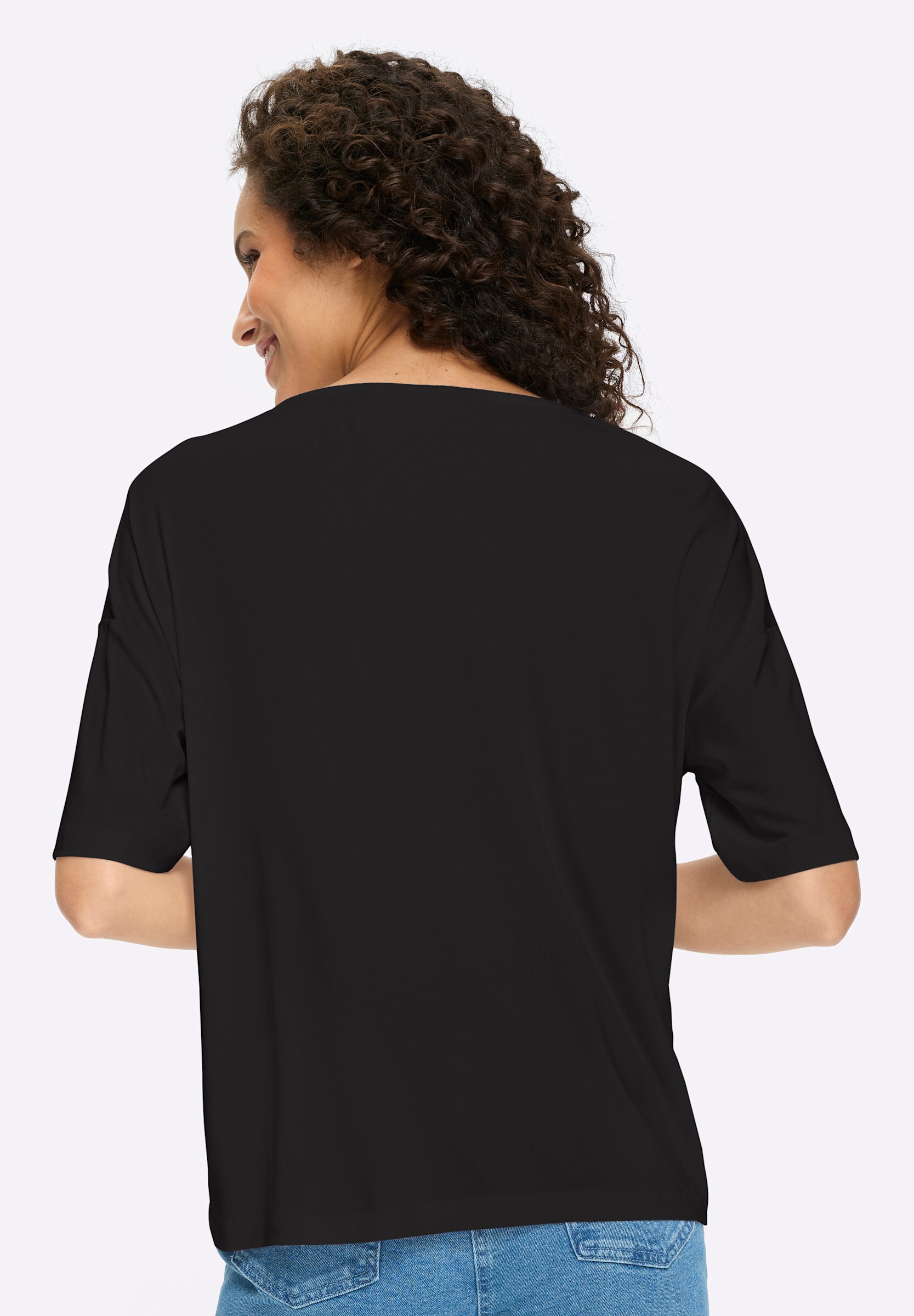 heine T-Shirt »Shirt Kurzarmshirt mit Knoten-Optik«