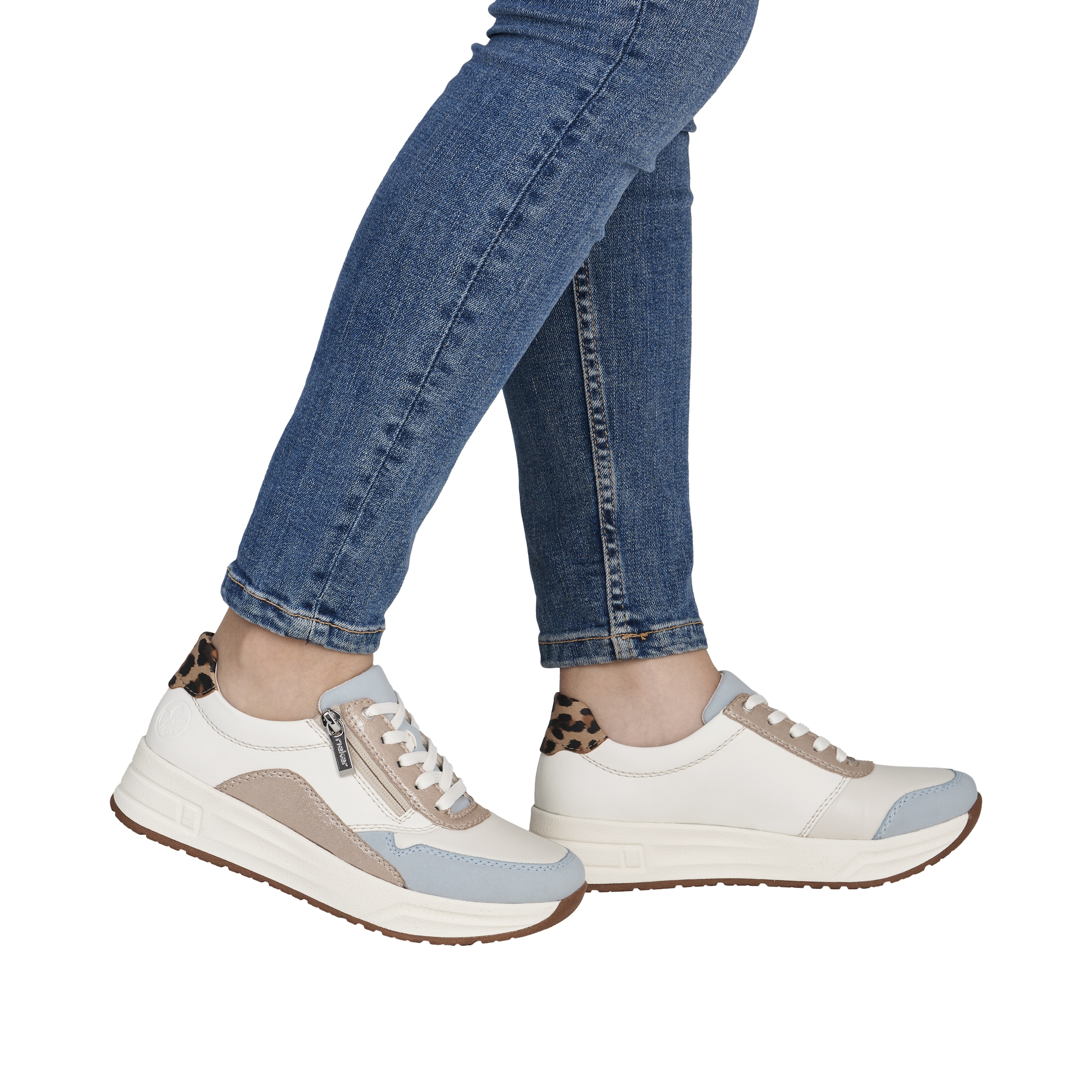 Rieker Plateausneaker  Schnürschuh, Halbschuh, Freizeitschuh mit Soft-Einlage