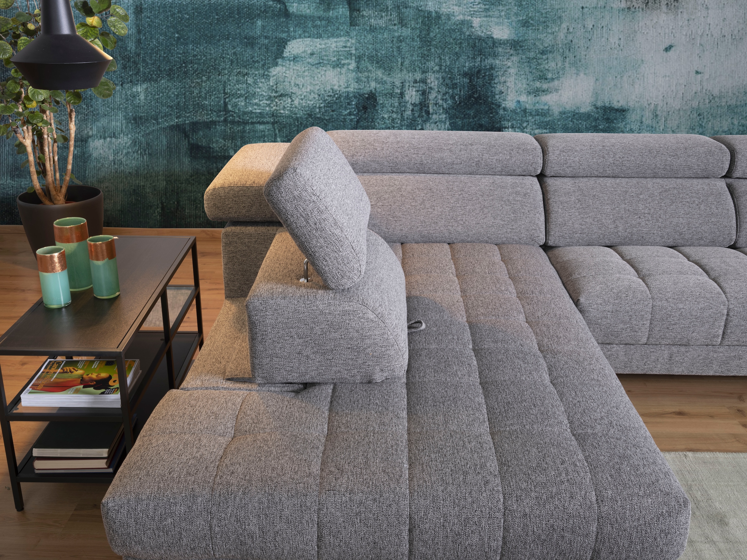 alina Ecksofa »Bahira«, Inkl. Rückenlehnen- und Sitztiefenverstellung, Breite 280 cm
