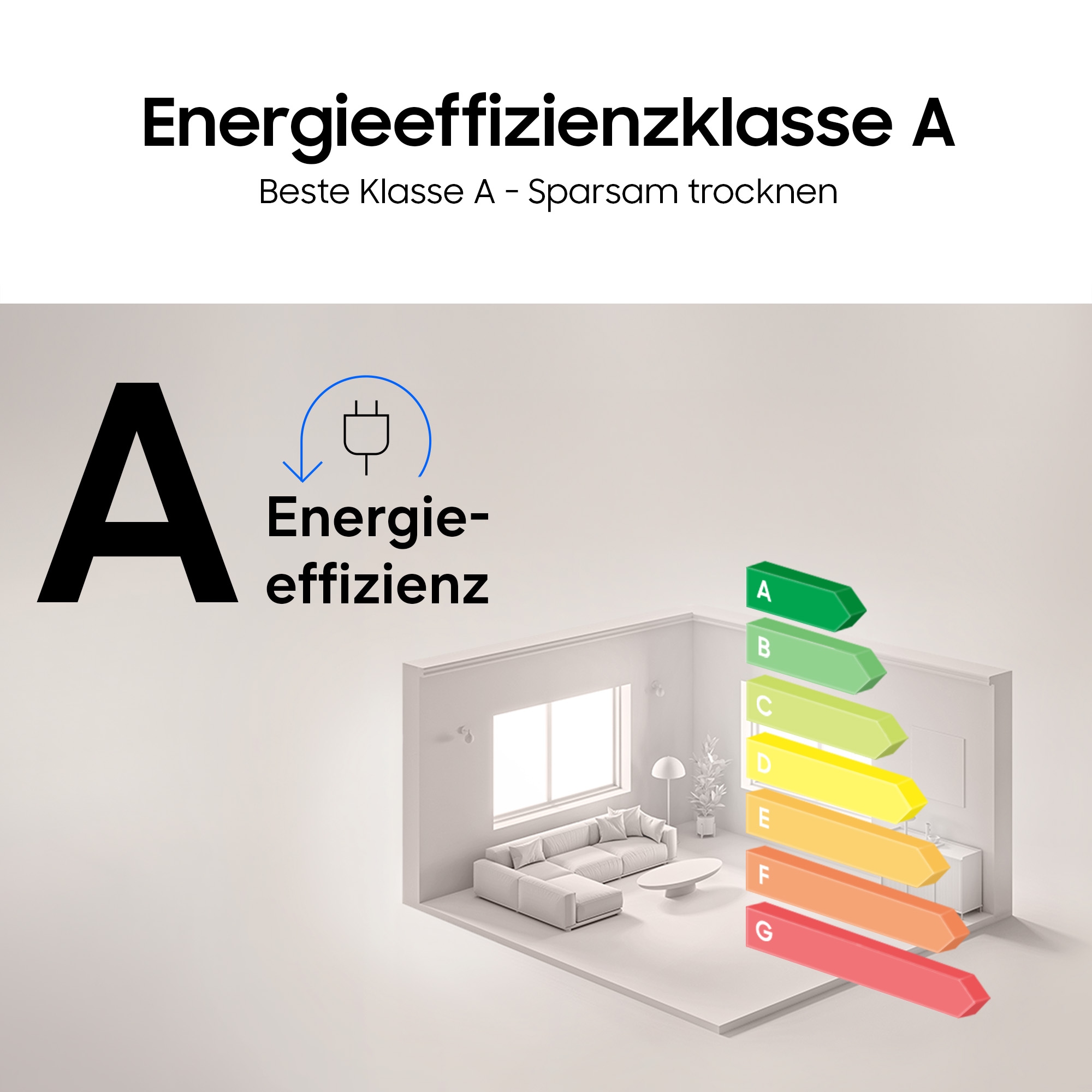 Samsung Wärmepumpentrockner »DV90DG6845(LKU2/LBU2)« DV6400D Klartext-Display - Einfache und komfortable Bedienung