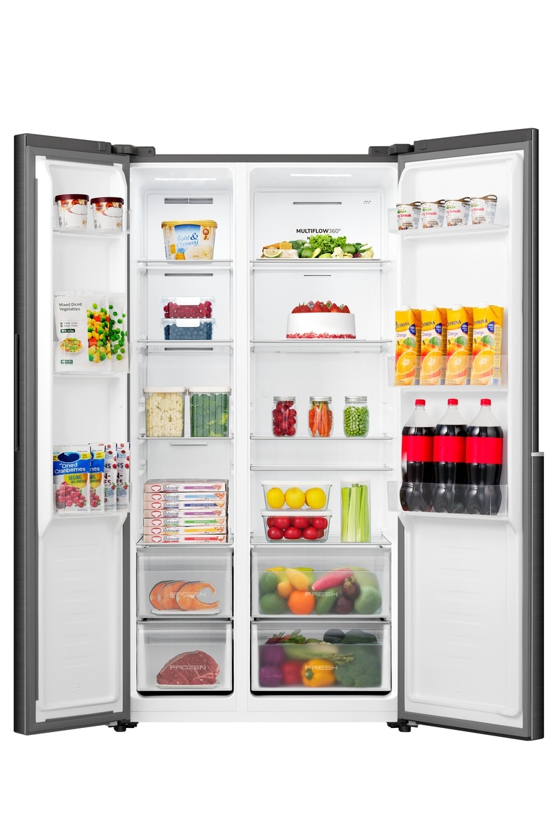 GORENJE Side-by-Side »NRS917C41BX« 178,6 cm hoch 91,1 cm breit 544 Liter Gesamtvolumen, genug Platz für eine Großfamilie