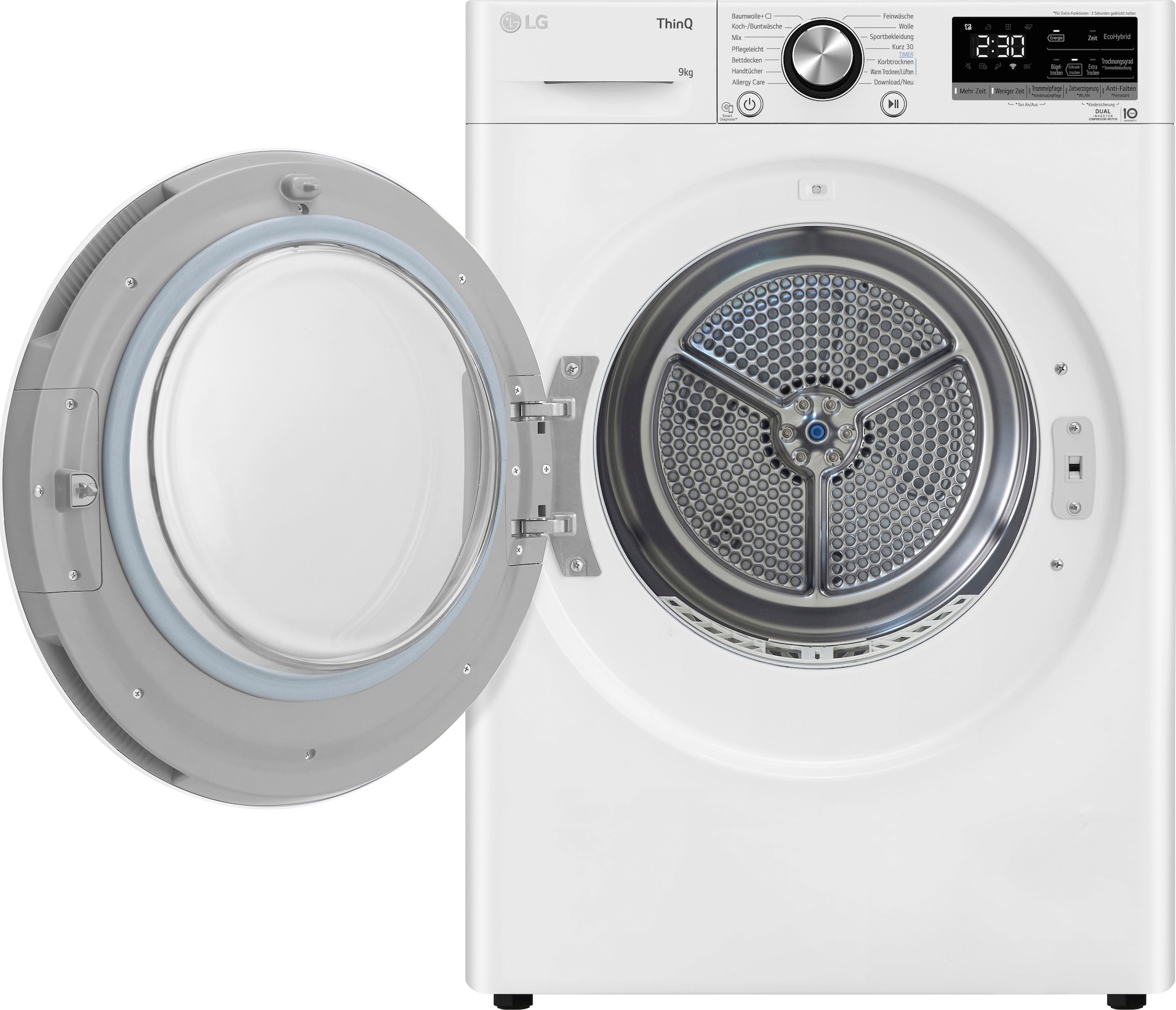 LG Wärmepumpentrockner »RT90V9W«, Vivace, 9 kg