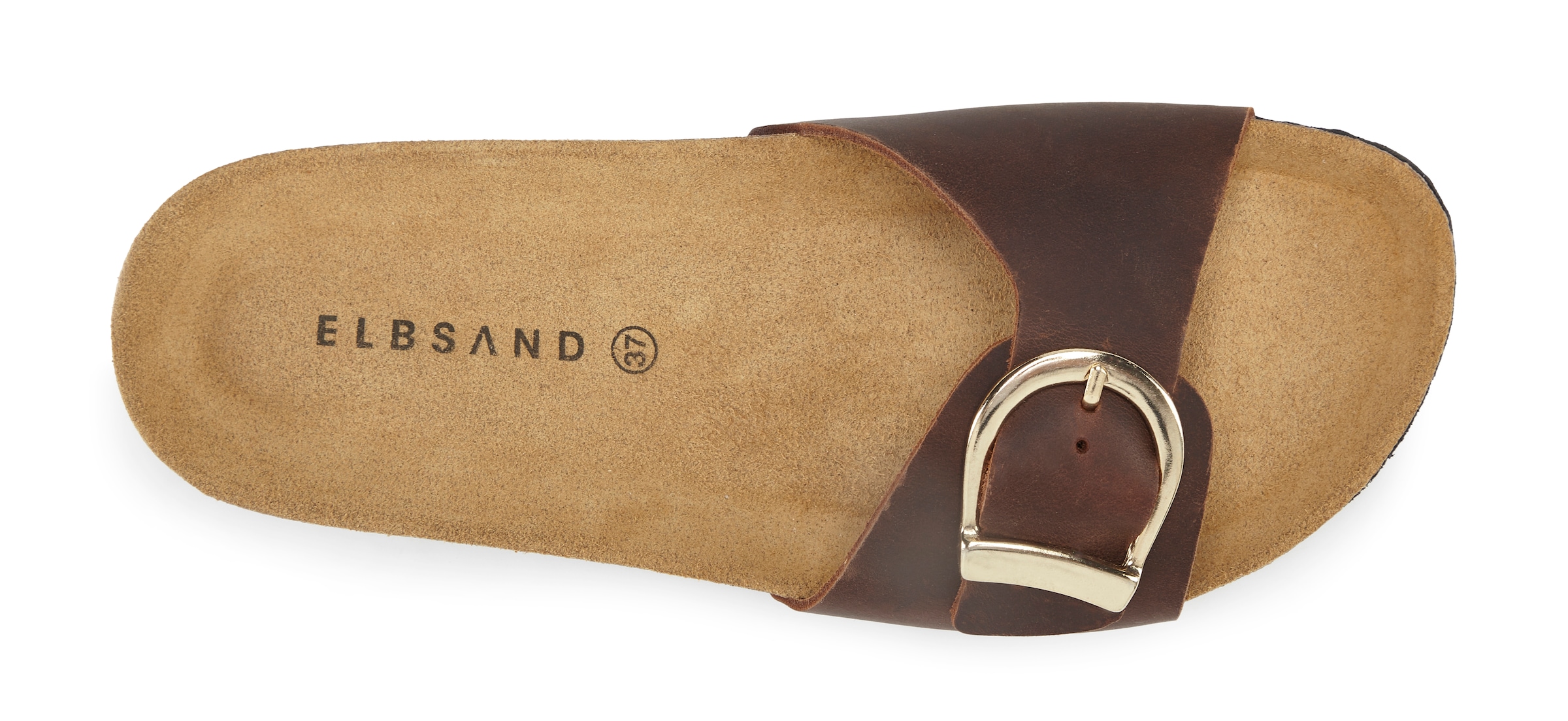 Elbsand Pantolette »Sandale, Mule, offener Schuh, Sommerschuhe, Lederpantolette«  NEU aus Leder mit weichem Korkfußbett