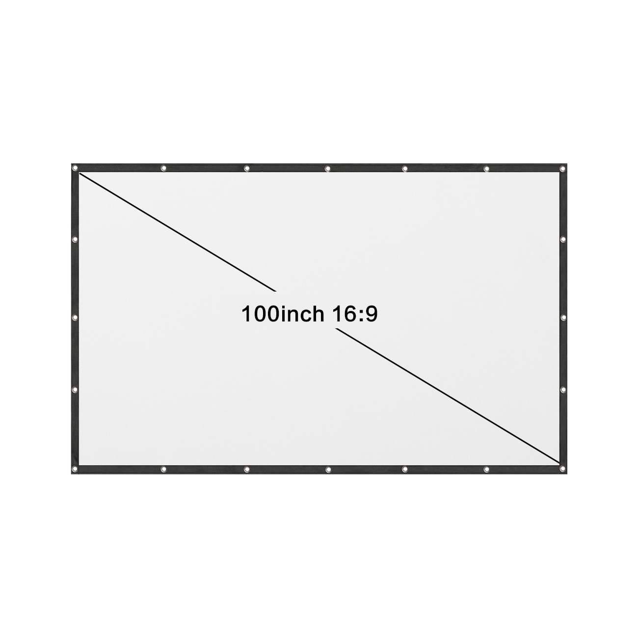 LA VAGUE Faltrahmenleinwand »Screen 16/9 100 Zoll Weiß/Schwarz LV-STA100FP PRO«
