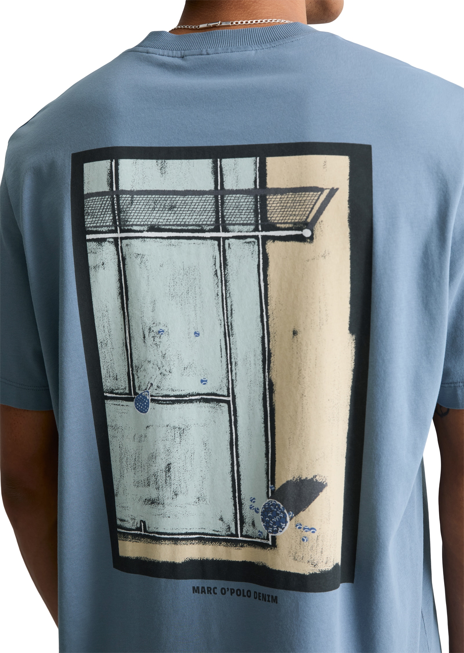 Marc O'Polo DENIM T-Shirt relaxed fit mit Rückenprint