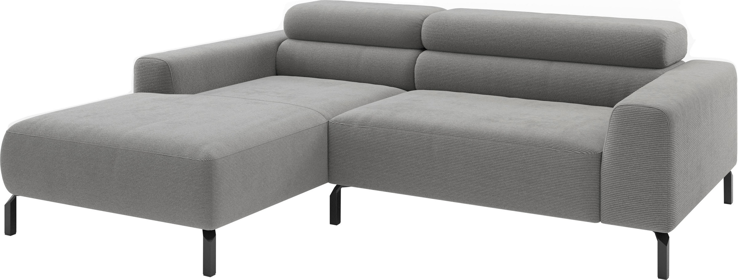 Home affaire Ecksofa »Ecksofa, L-Form,  incl. Kopfteilverstellung, Breite 223 cm« wahlweise elektrische Sitztiefenverstellung