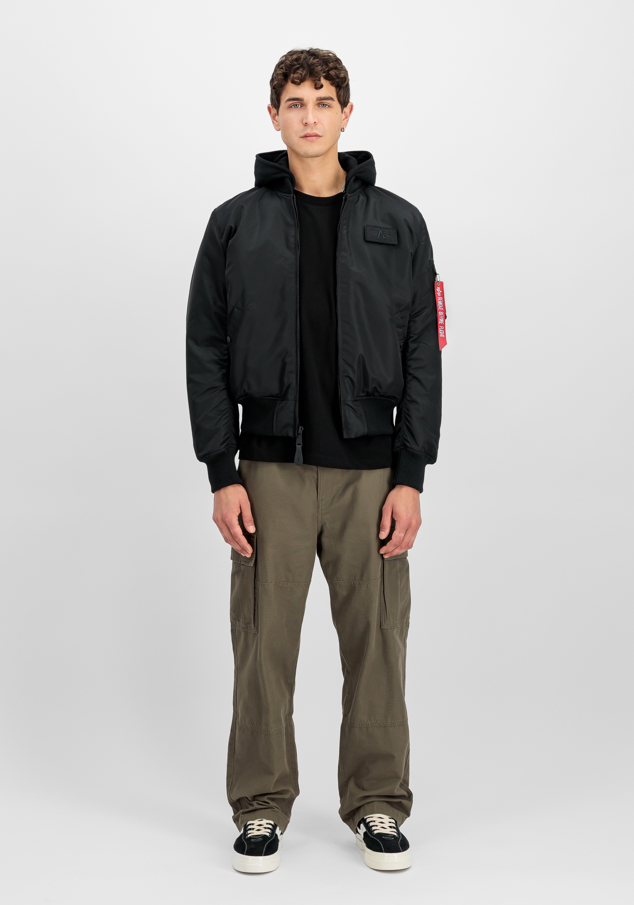 Alpha Industries Bomberjacke »MA-1 Zip Hood Backprint Bomberjacke«