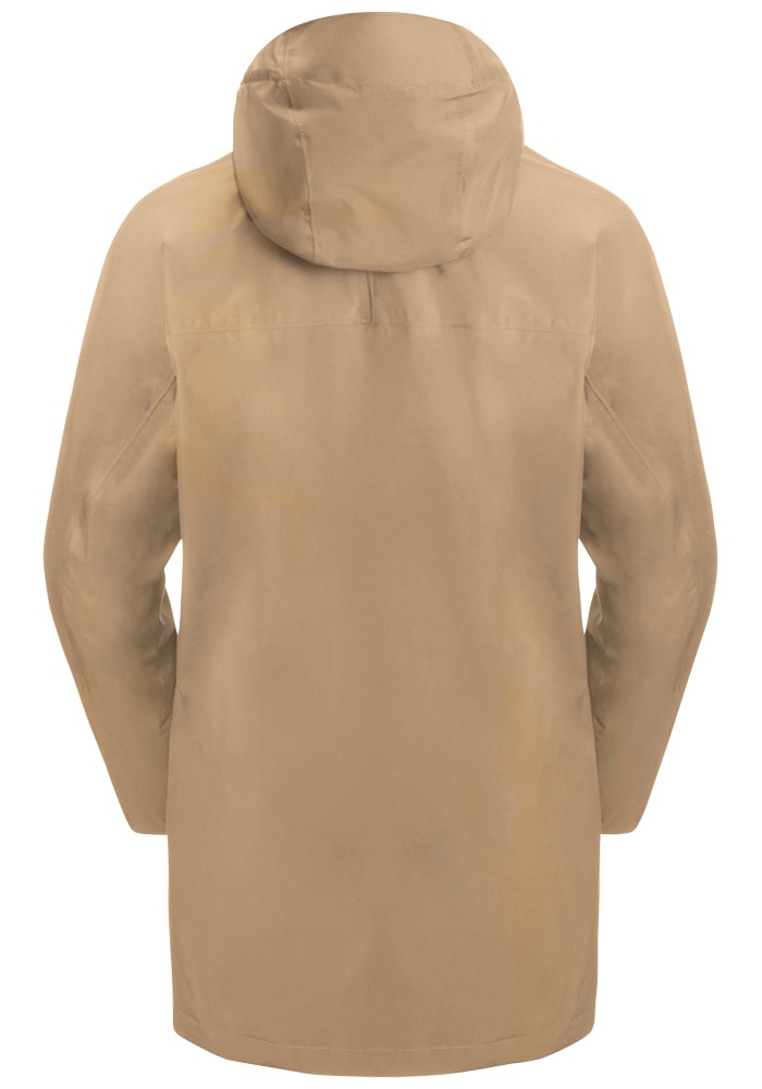 Jack Wolfskin Funktionsjacke »MAINKAI LONG JKT W«, mit Kapuze