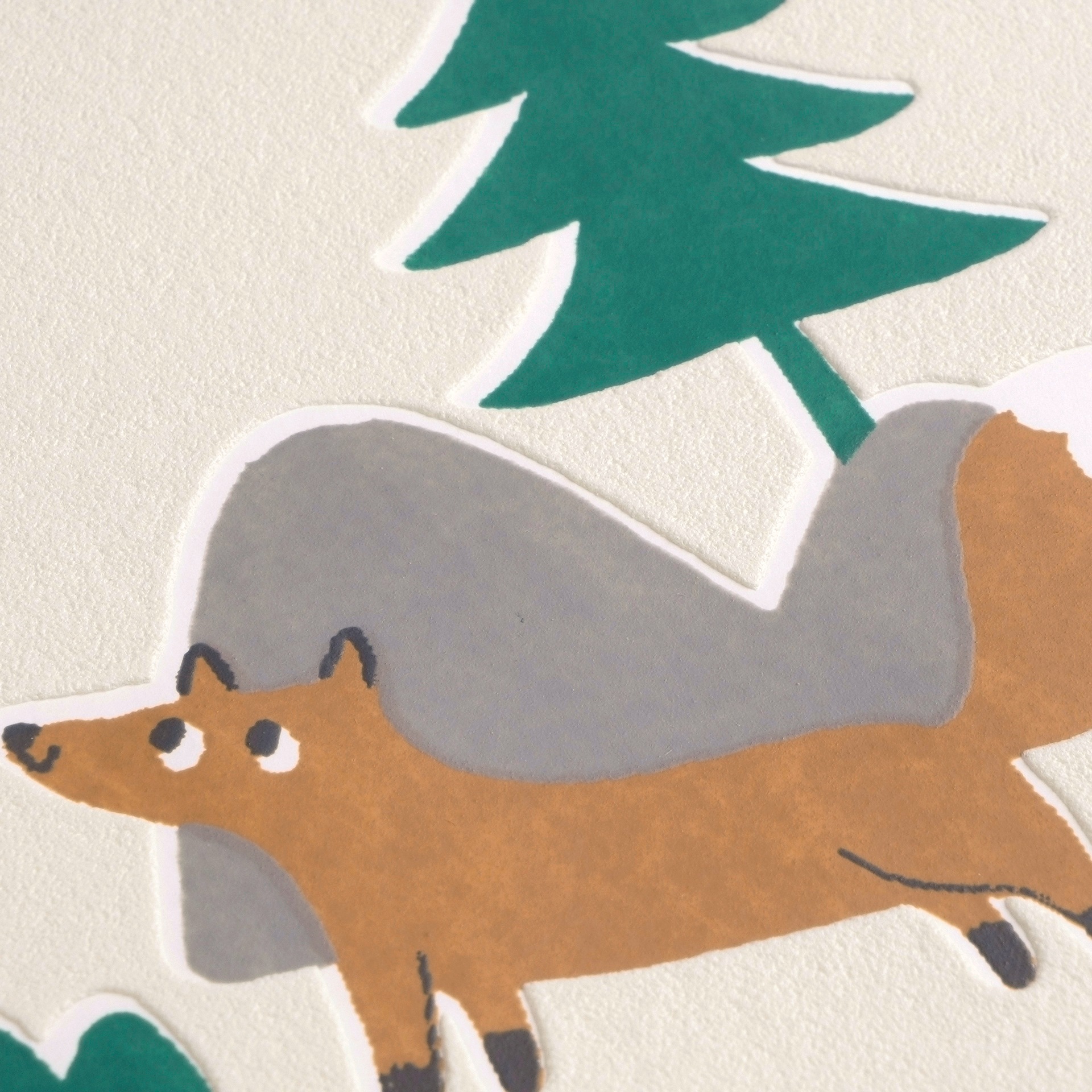 living walls Vliestapete »Kids Studio Waldtiere – Vliestapete für Kinder« Wald | grafisch | naturalistisch glatt Fuchs, Reh und Eichhörnchen im modernen Scandi-Look