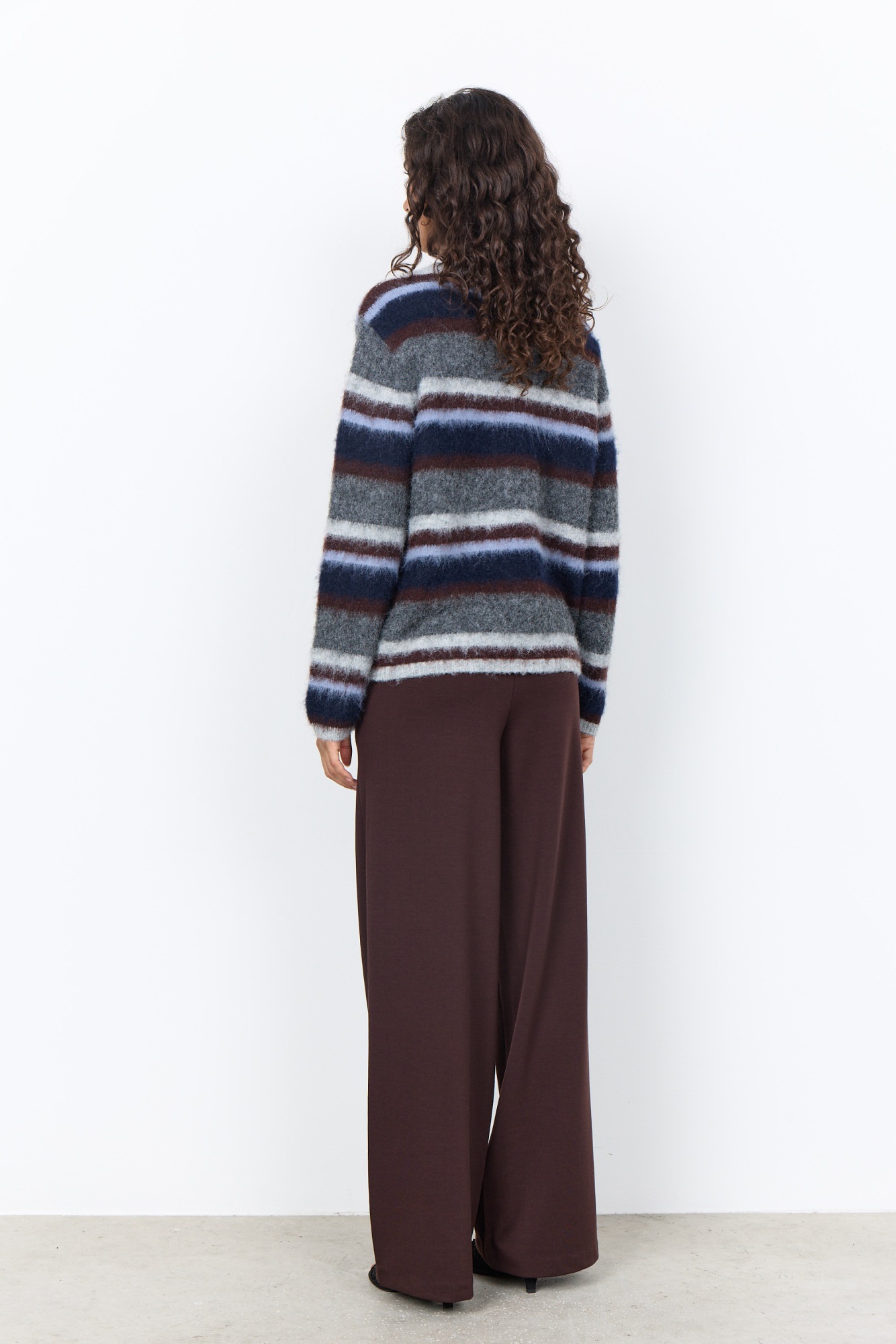 soyaconcept Strickpullover »SC-HADIL YD 2« Materialmix mit Wolle