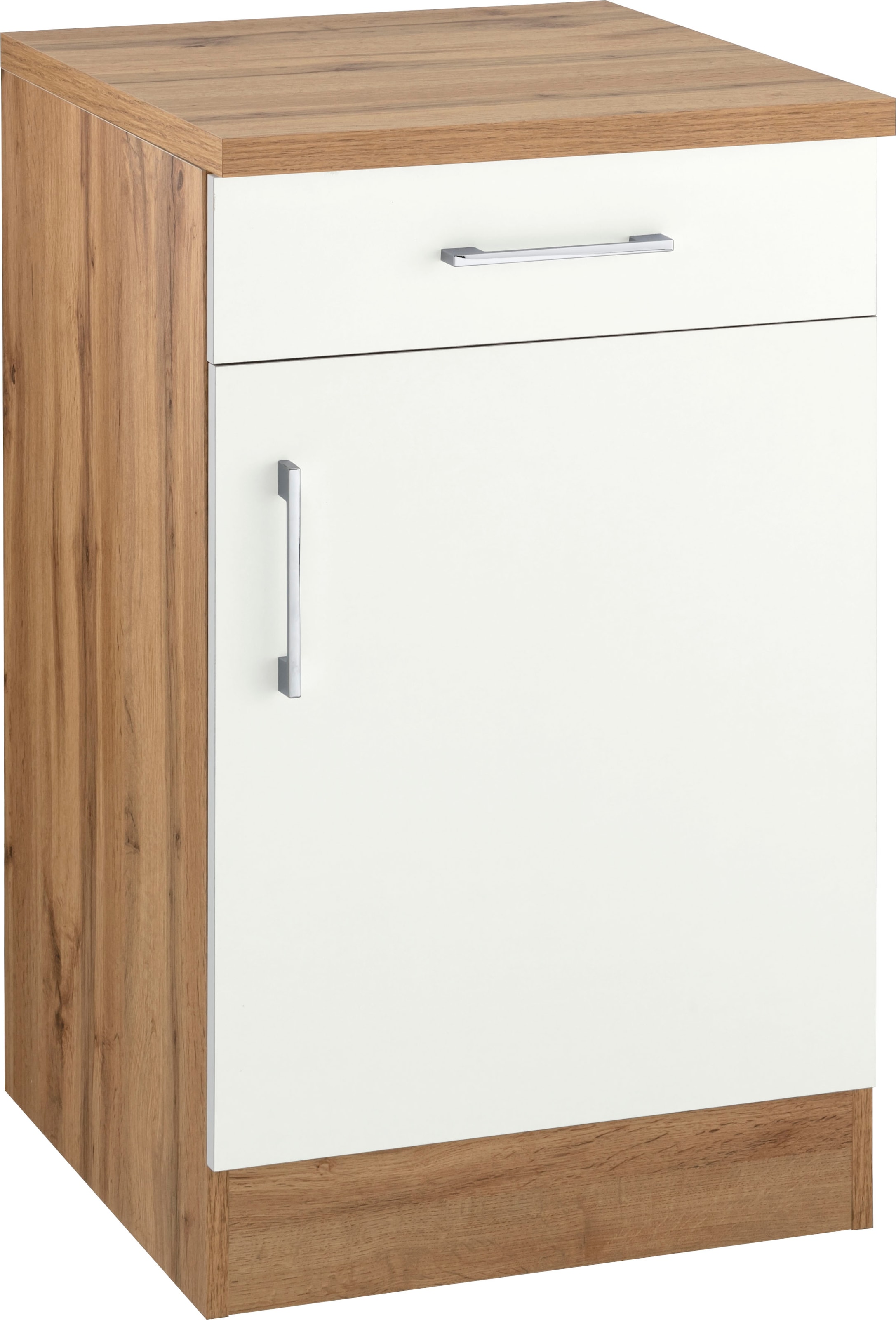 KOCHSTATION Unterschrank »KS-Colmar« 50 cm, mit Metallgriff, für viel Stauraum