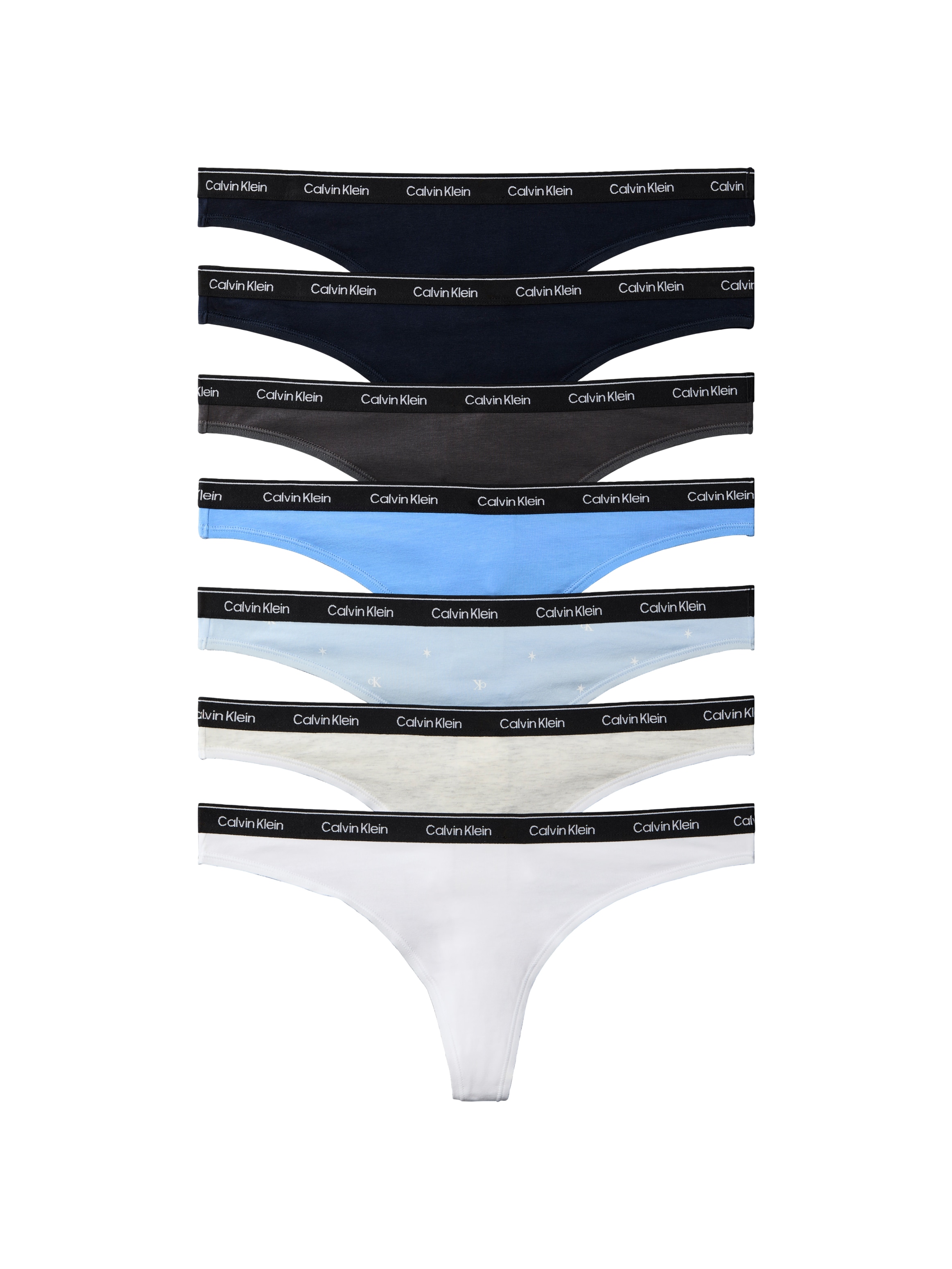 Calvin Klein Underwear Tanga »THONG 7 PK« Packung,  Körpernahe Passform mit elastischem Bund