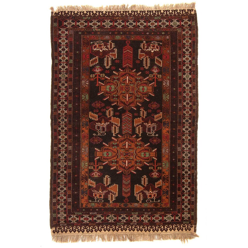 morgenland Orientteppich »Afghan - 189 x 127 cm - braun«, rechteckig