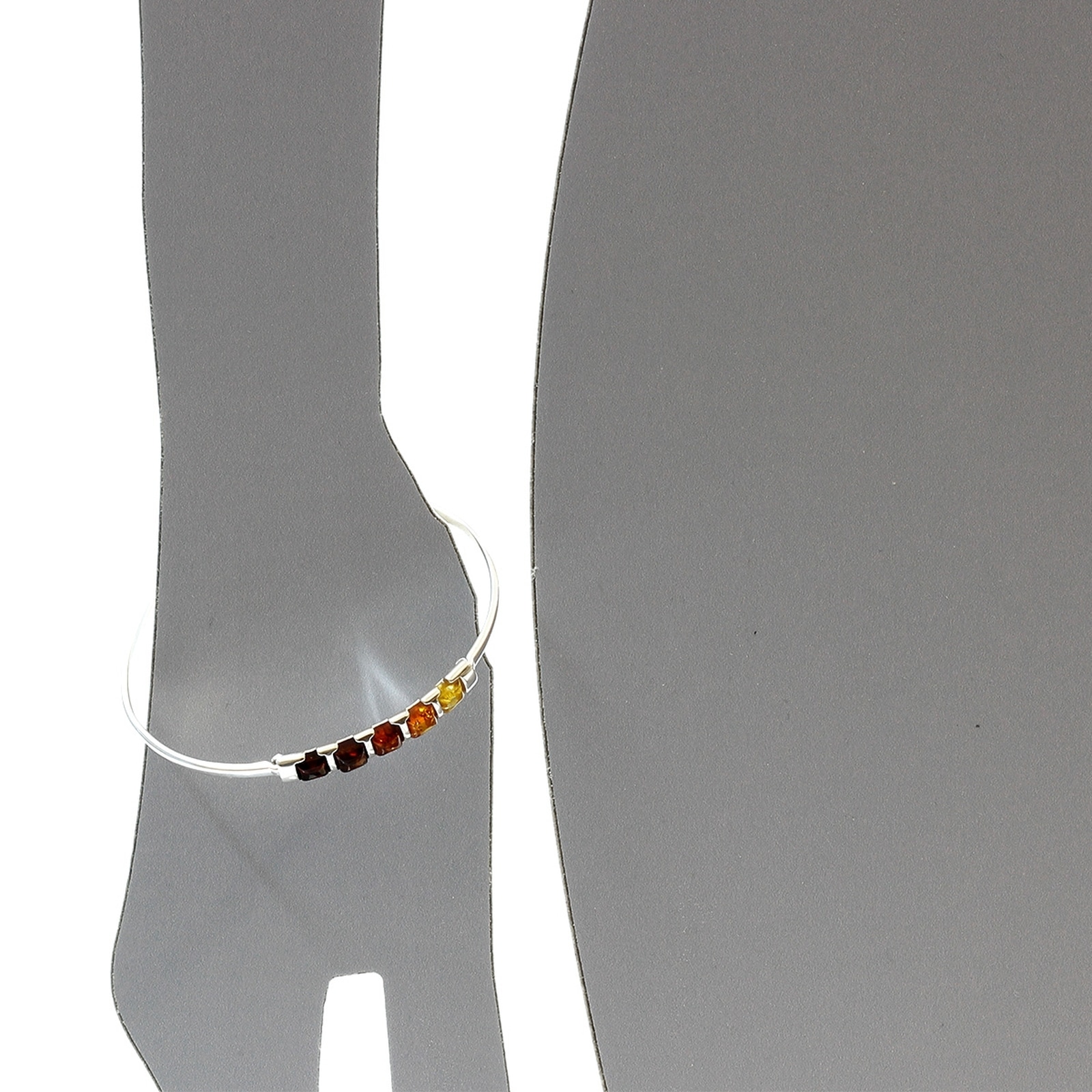 OSTSEE-SCHMUCK Armreif »- Rosika - Silber 925/000 - Bernstein«