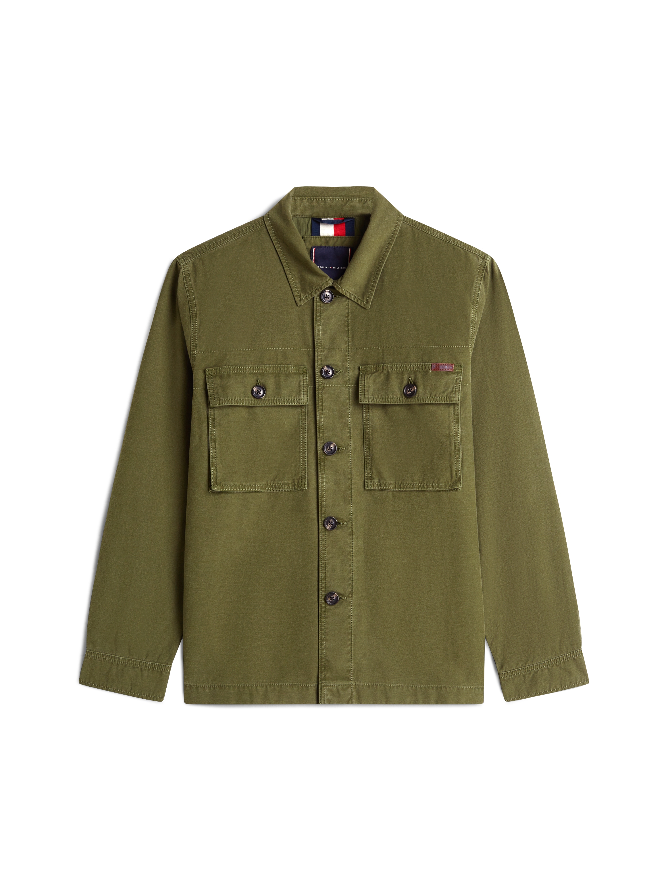 Tommy Hilfiger Hemdjacke »GMD UTILITY« aus strukturiertem Satin