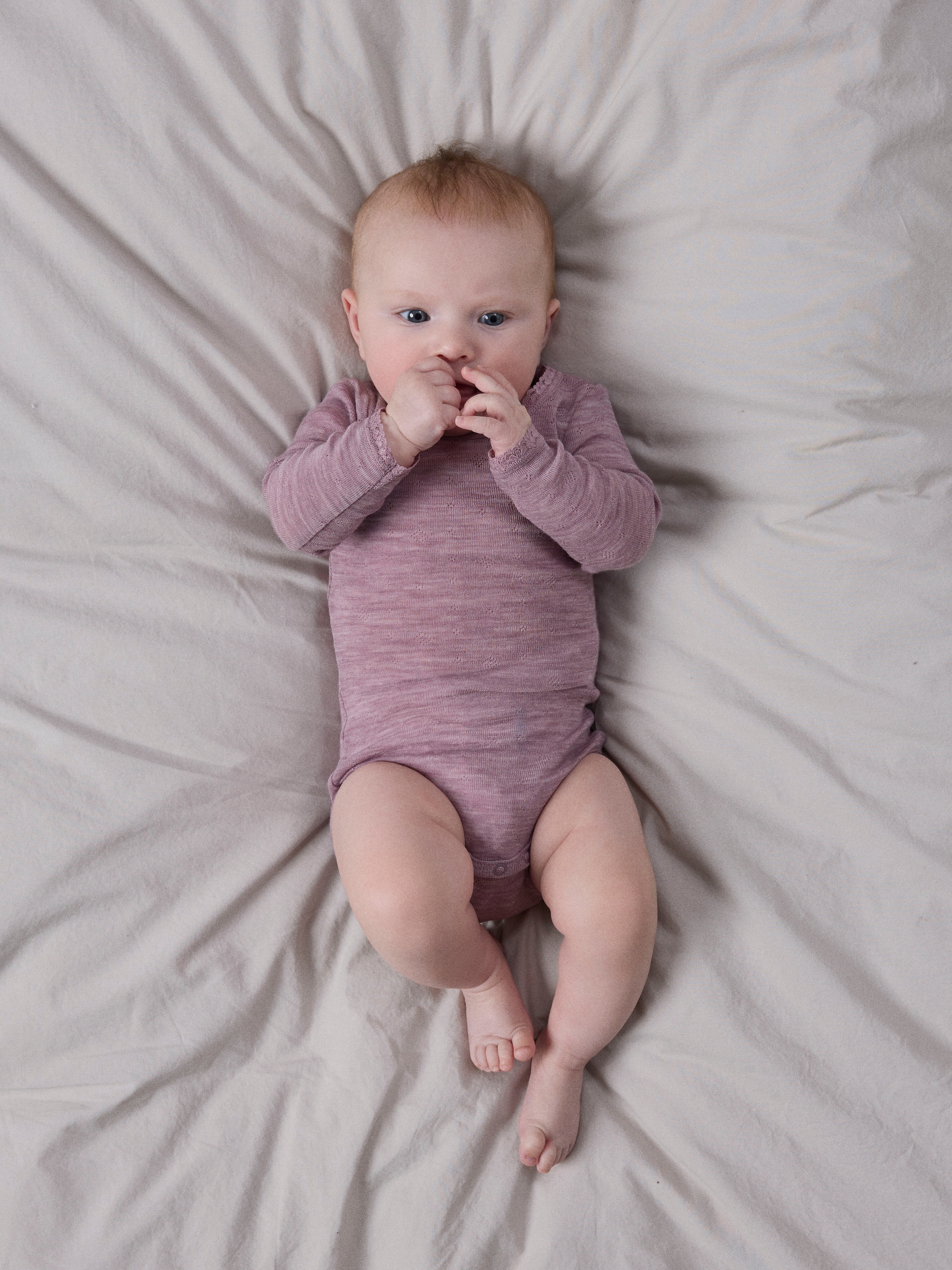 Name It Langarmbody »NBFWANG WOOL NEEDLE LS BODY SOLID NOOS« aus reiner Merinowolle