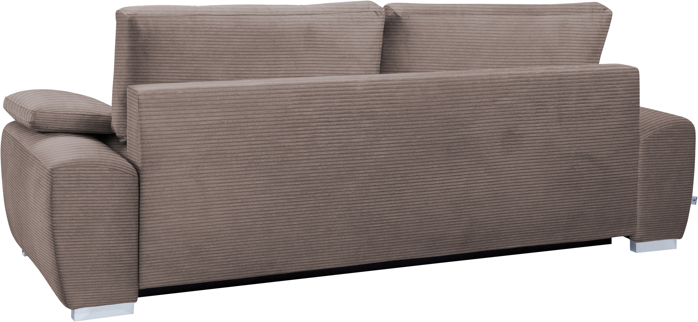 exxpo - sofa fashion 2-Sitzer »SOLSBURY, Sofa, Schlafsofa«, inkl. Federkern-Polsterung, Bettfunktion und Stauraum, in Cord