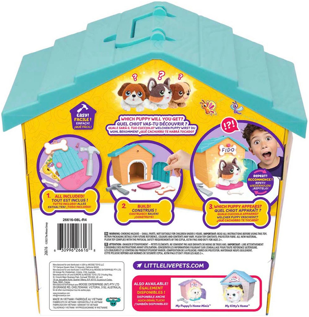 Moose Spielwelt »Little Live Pets: My Puppy's Home Mini, Orange«