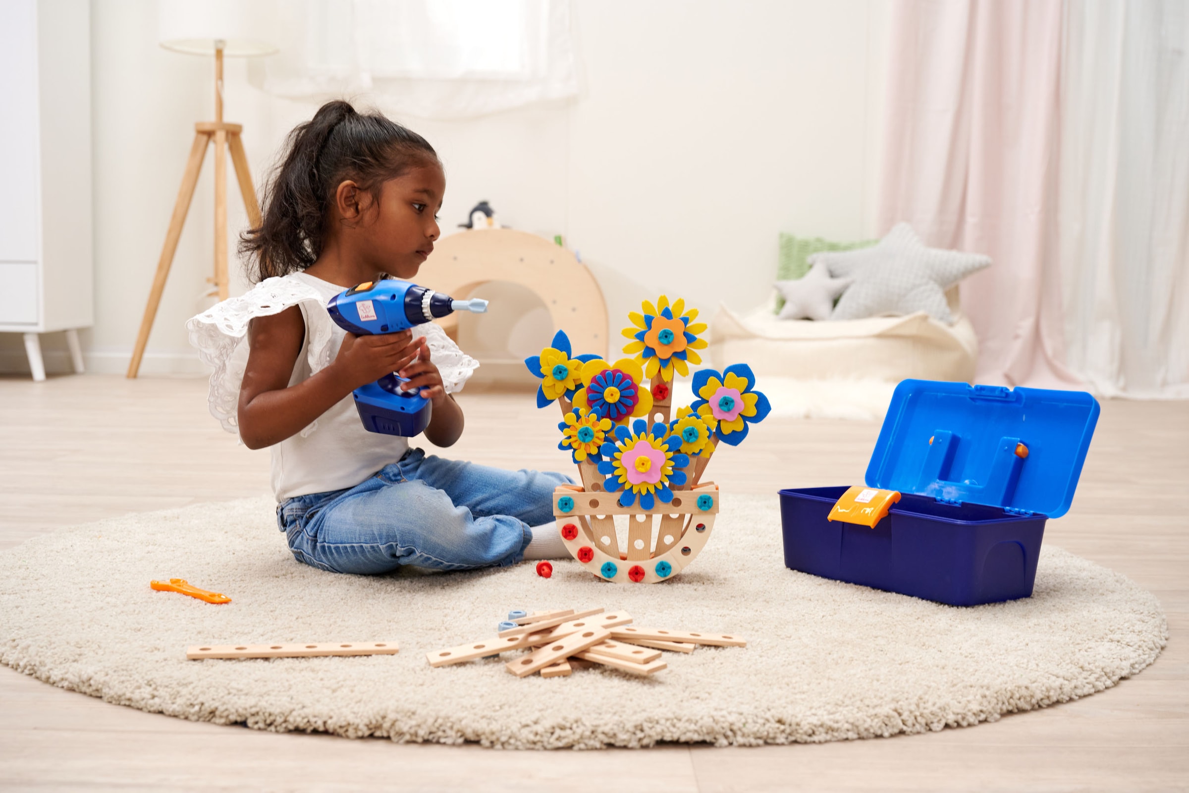 Eichhorn Spielwerkzeugkoffer »Constructor Werkzeugbox mit Schrauber«