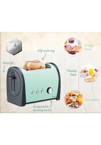 Trisa Toaster »Retro Line«, 2 kurze Schlitze, für 2 Scheiben, 800 W kaufen