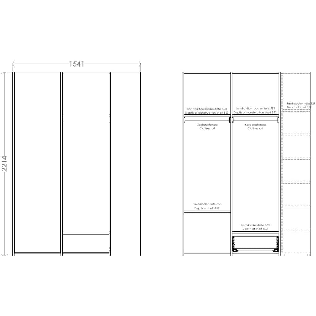 Müller SMALL LIVING Kleiderschrank »Modular Plus Variante 2«