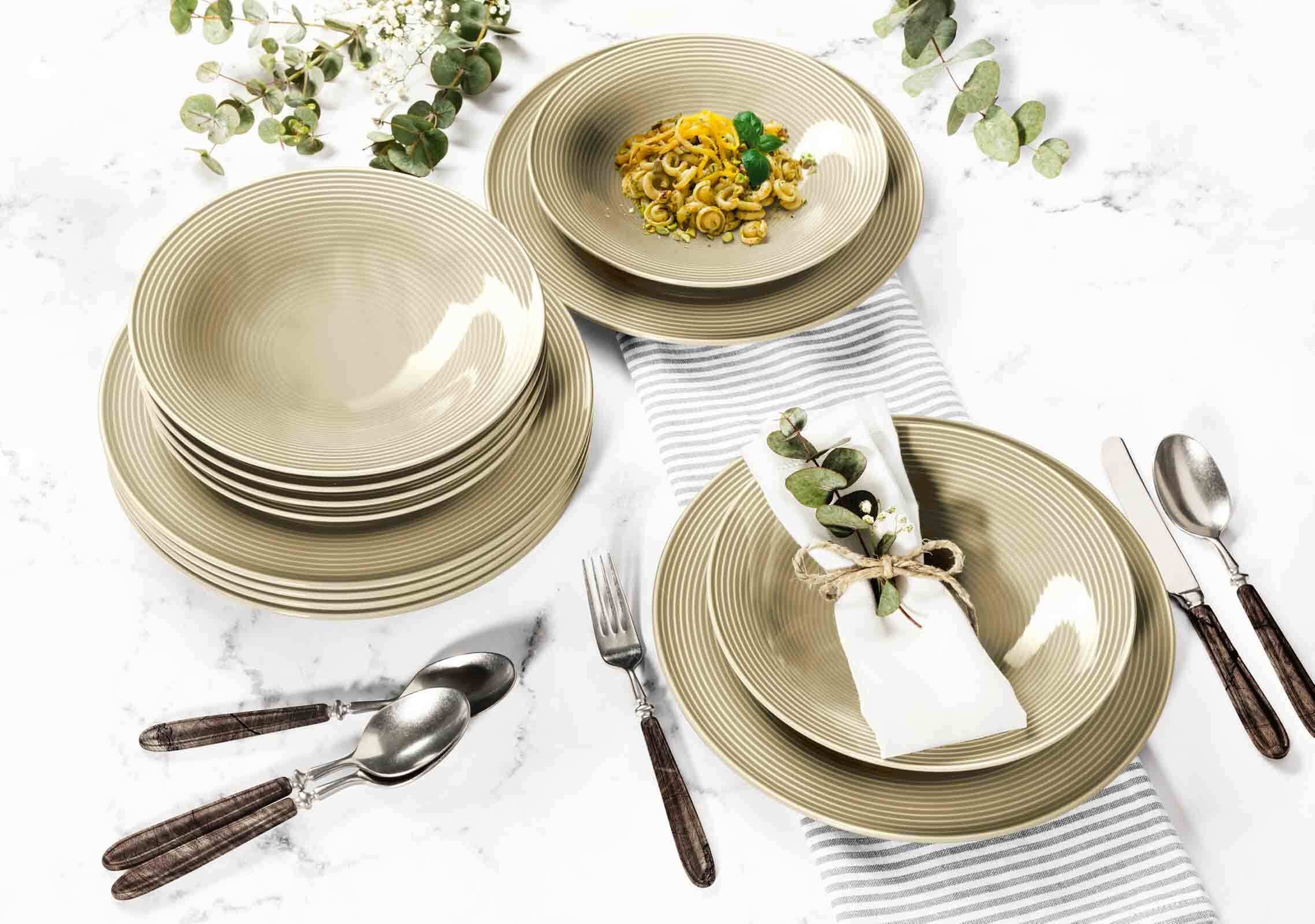 Seltmann Weiden Geschirr-Set »Tafelservice Beat Color Glaze 12er Set«